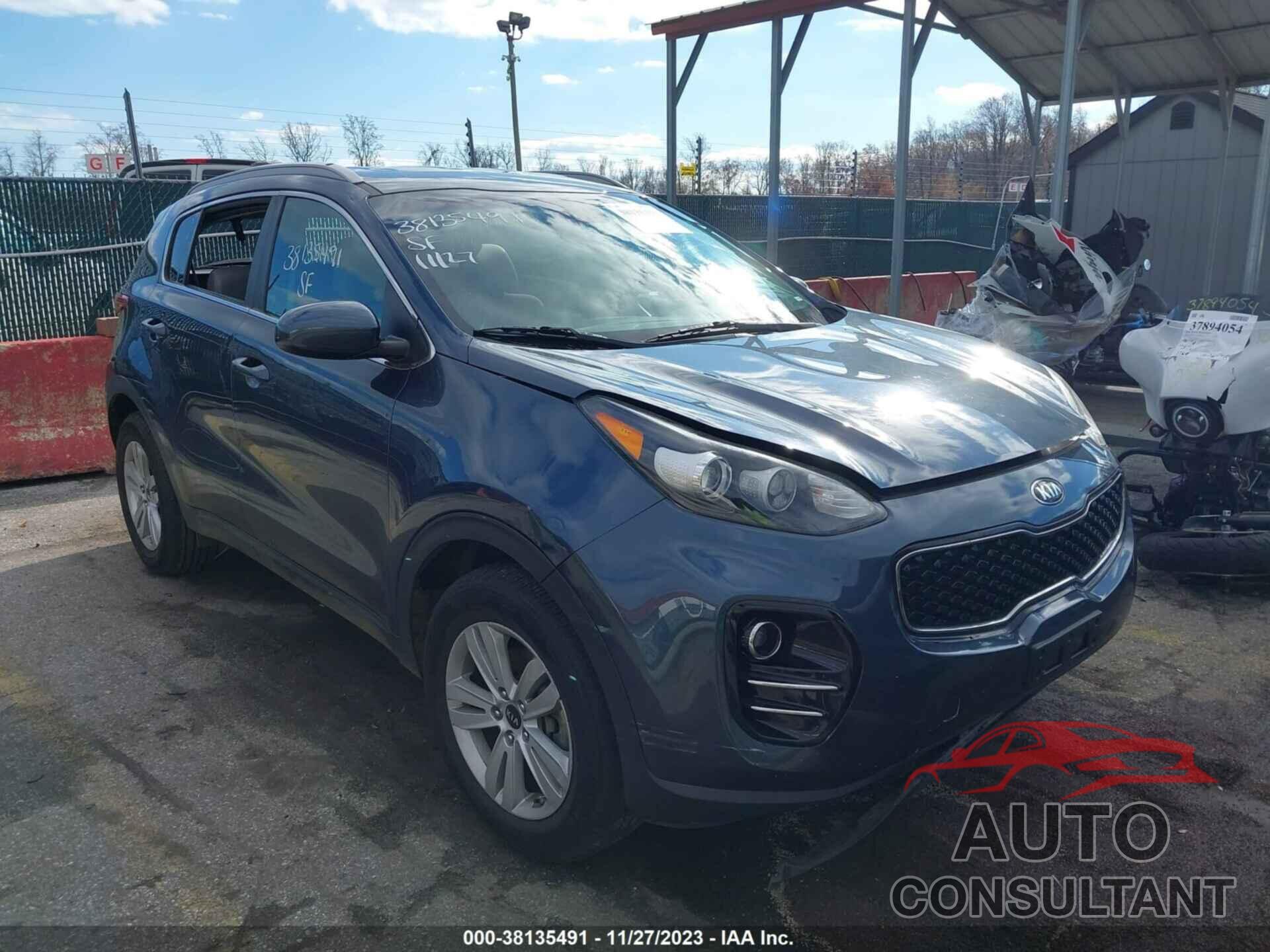 KIA SPORTAGE 2017 - KNDPMCAC5H7221528