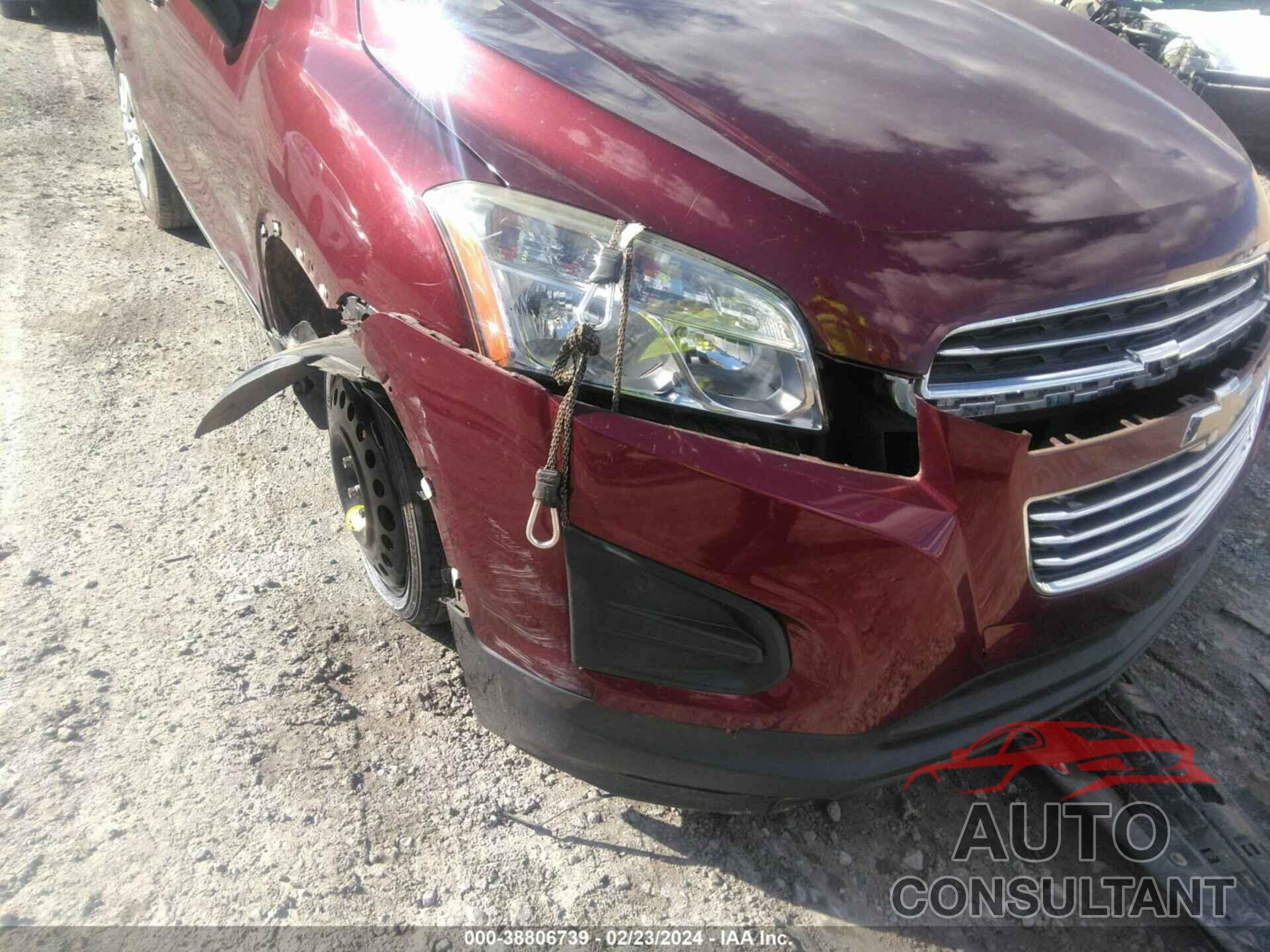 CHEVROLET TRAX 2016 - 3GNCJKSB1GL273909