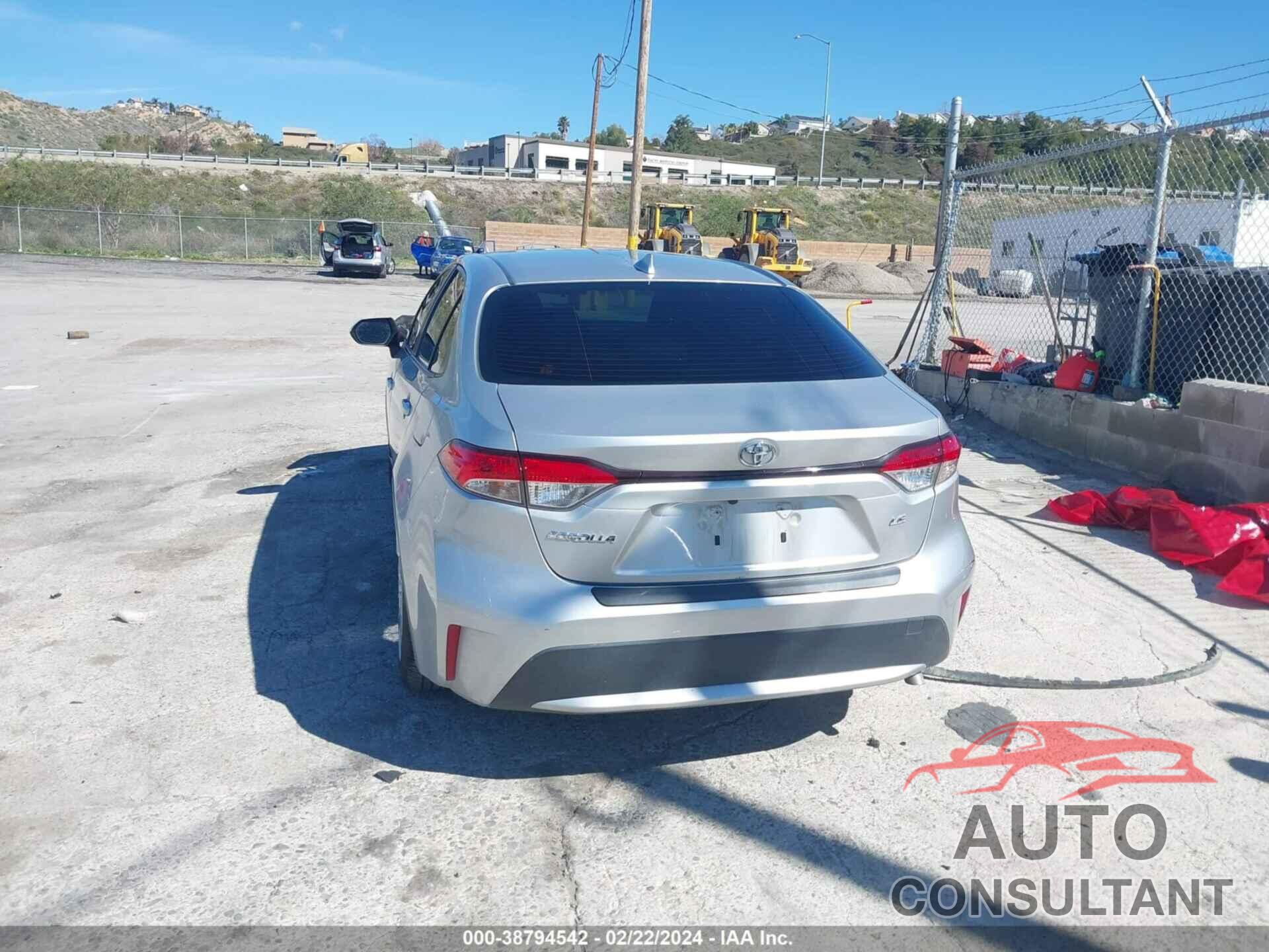 TOYOTA COROLLA 2020 - JTDEPRAE2LJ106822