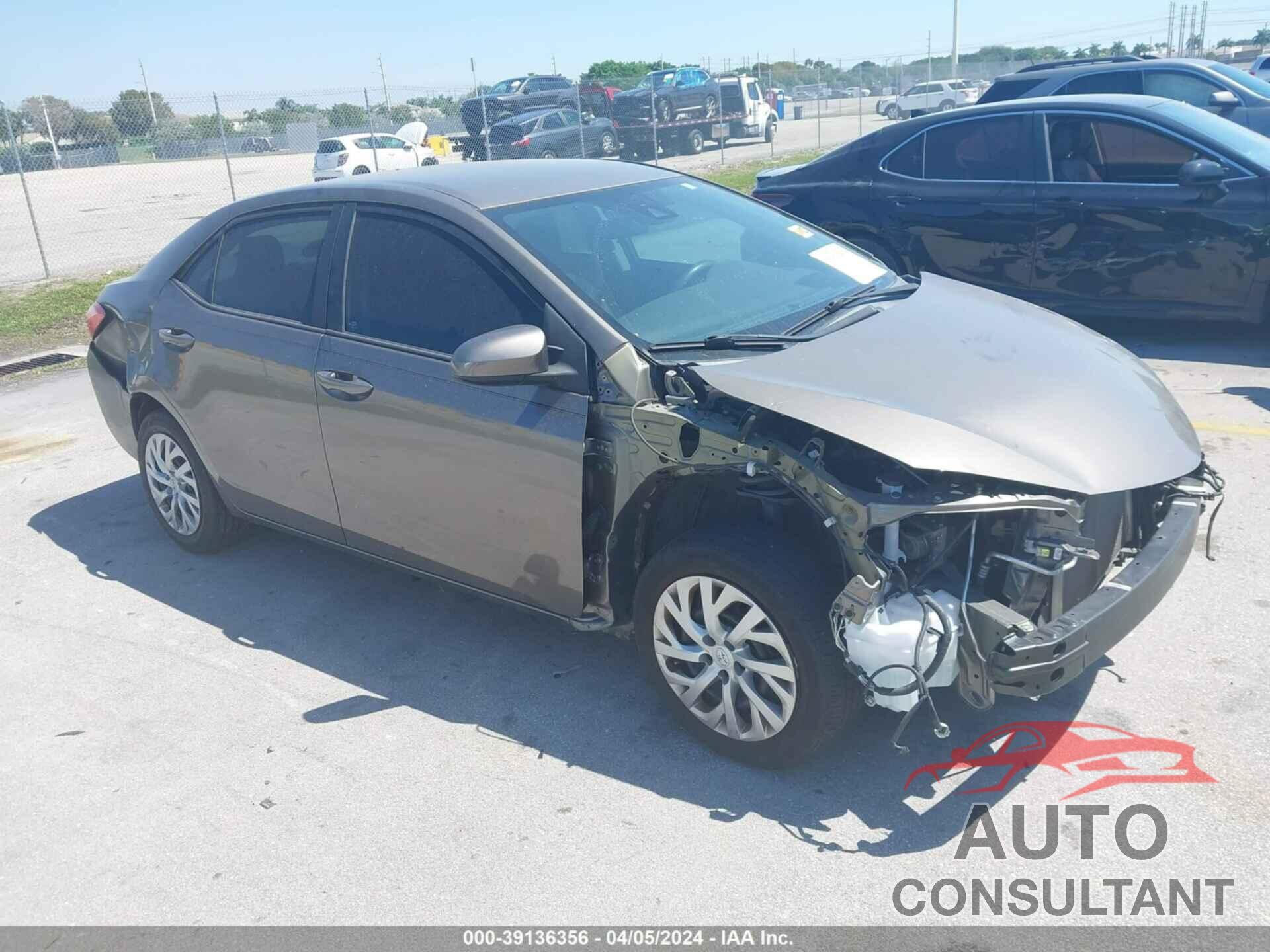TOYOTA COROLLA 2017 - 2T1BURHE3HC866116
