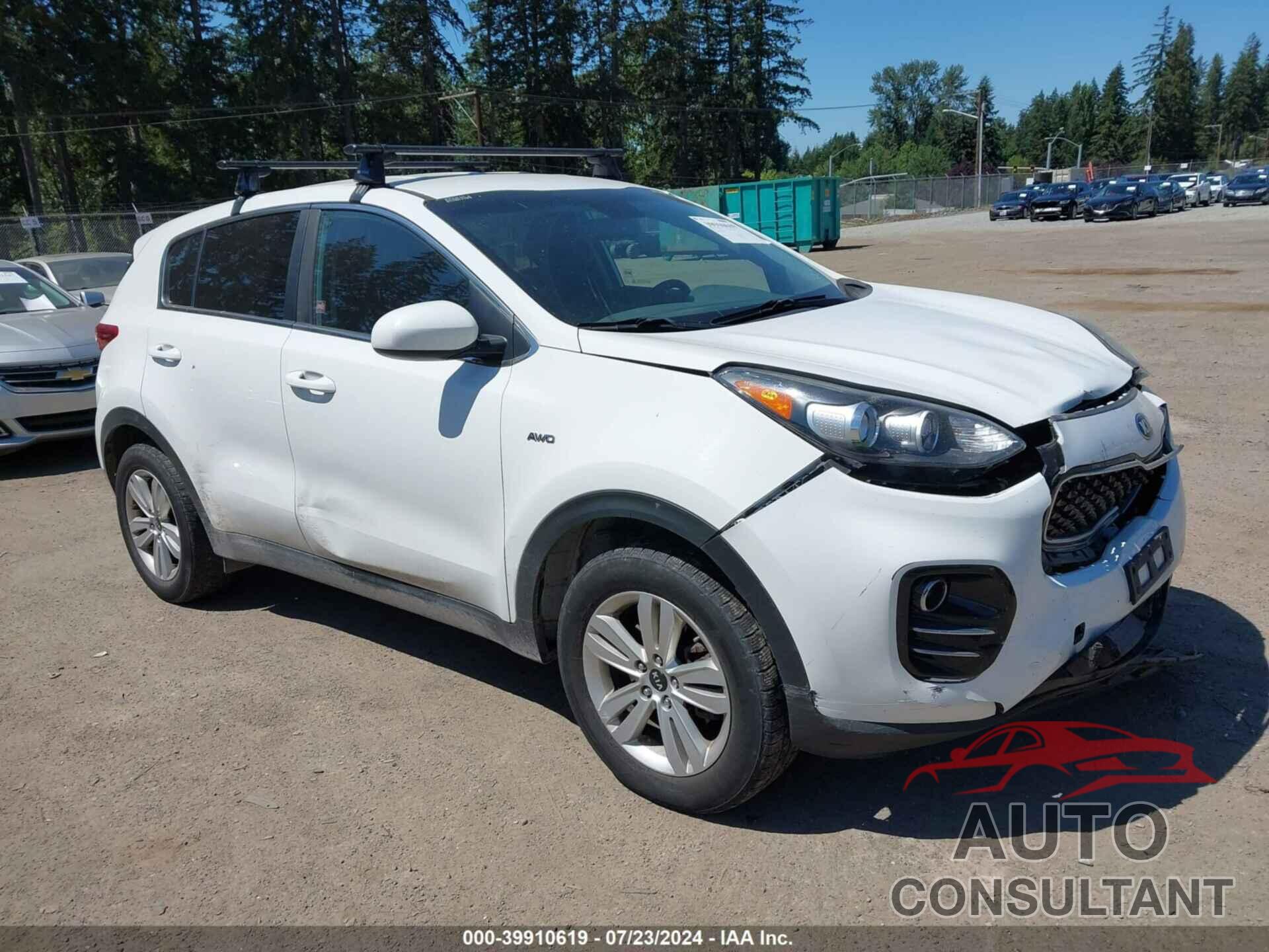 KIA SPORTAGE 2017 - KNDPMCAC6H7242369