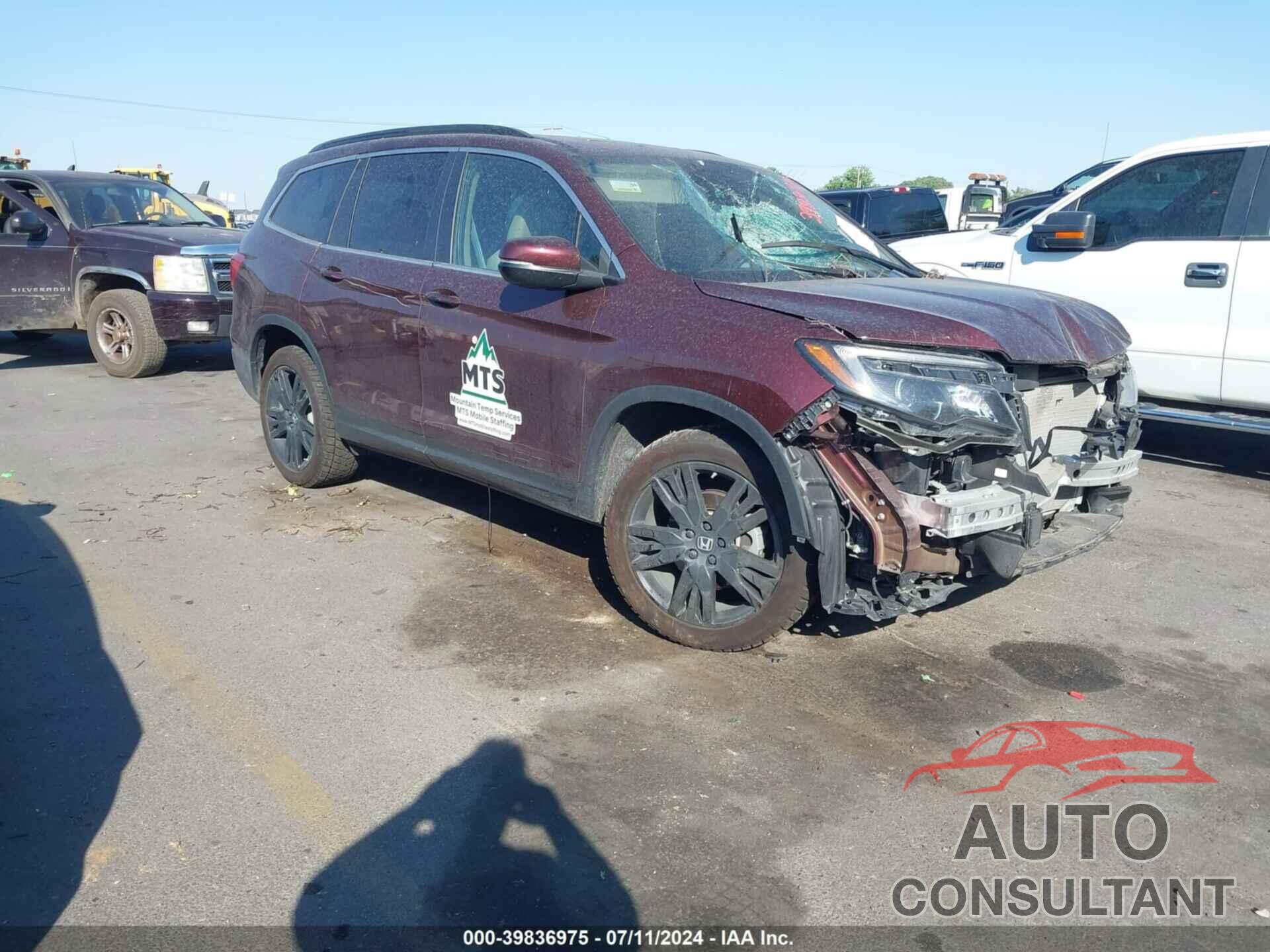 HONDA PILOT 2022 - 5FNYF6H24NB075593