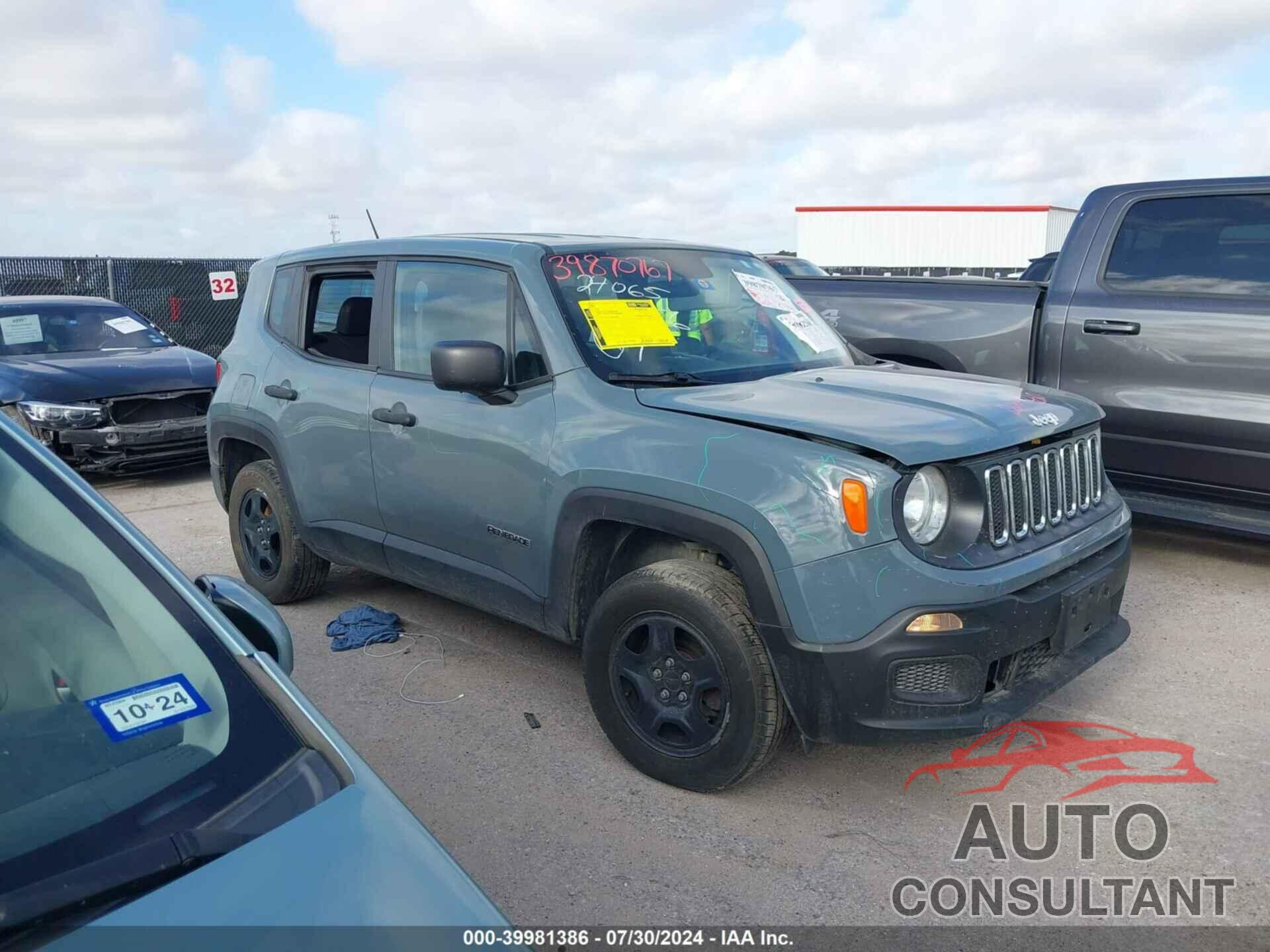 JEEP RENEGADE 2017 - ZACCJBAB6HPF38813