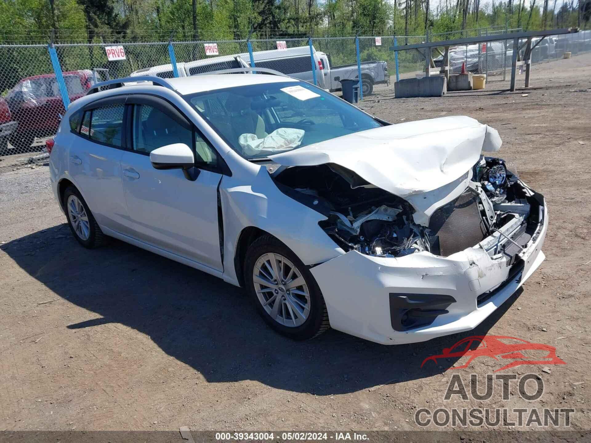 SUBARU IMPREZA 2017 - 4S3GTAB63H3719928