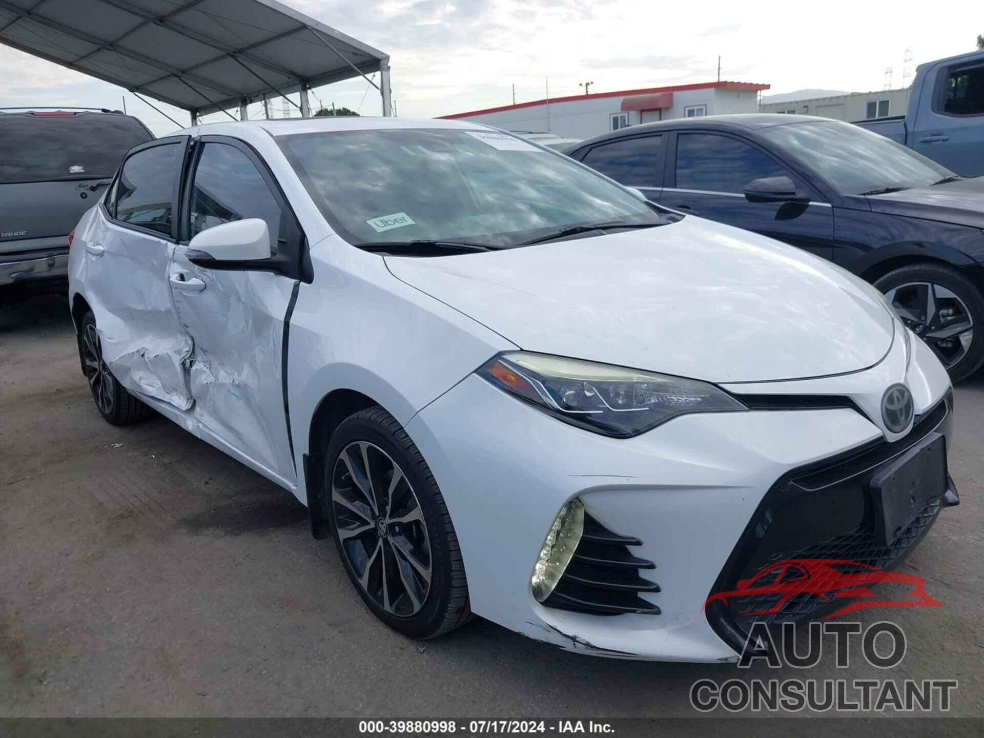 TOYOTA COROLLA 2017 - 5YFBURHE5HP612827