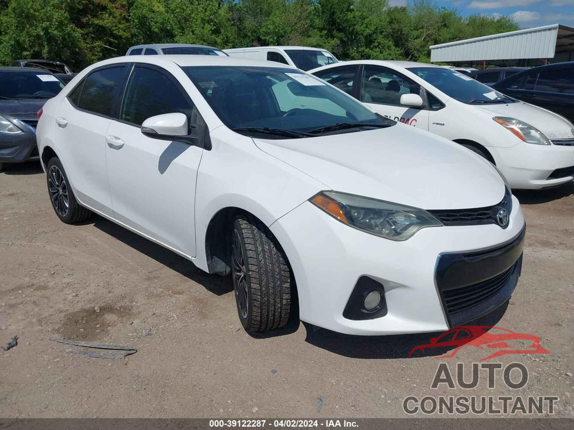 TOYOTA COROLLA 2016 - 5YFBURHE0GP551742