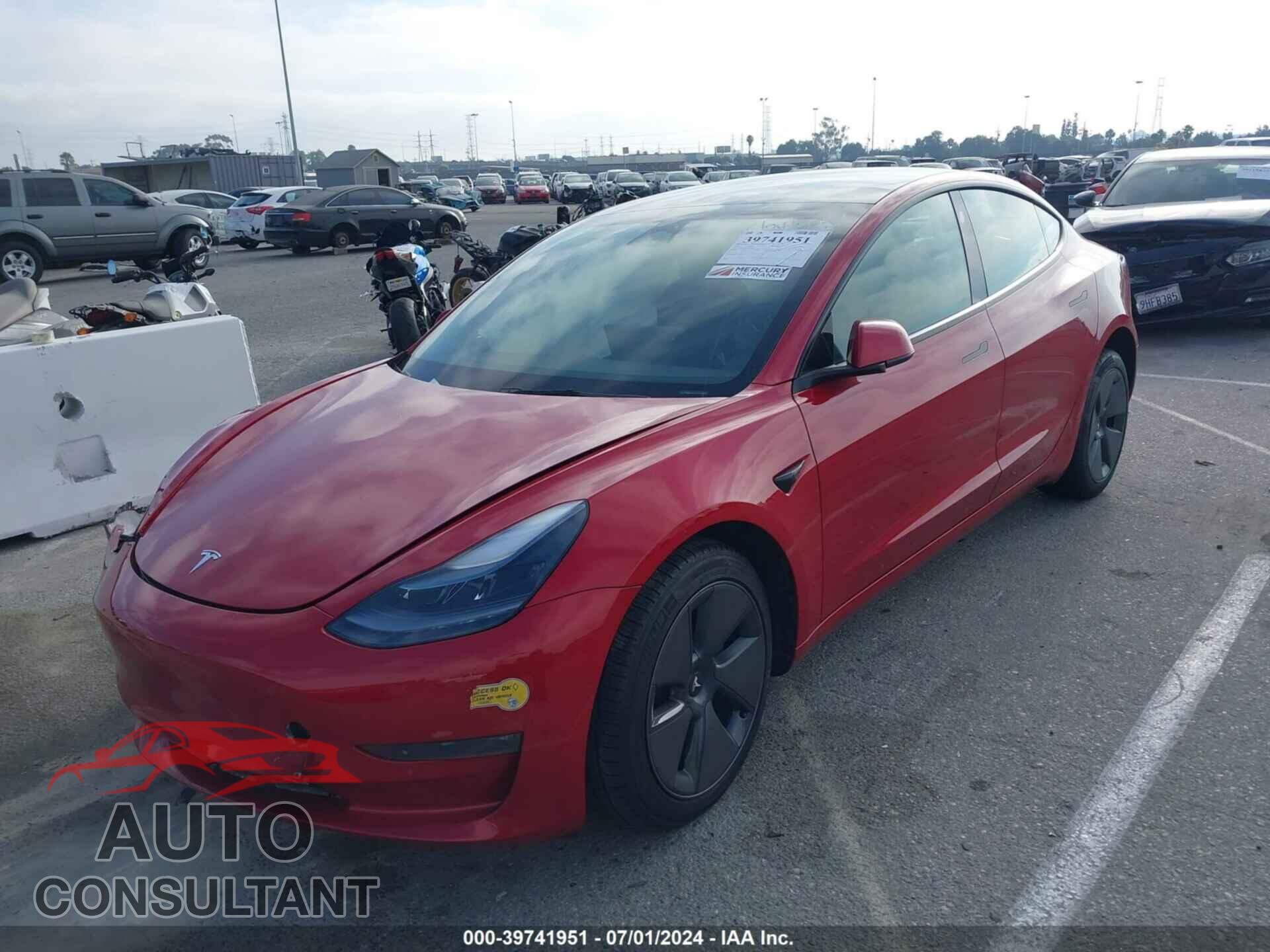 TESLA MODEL 3 2022 - 5YJ3E1EB2NF362242