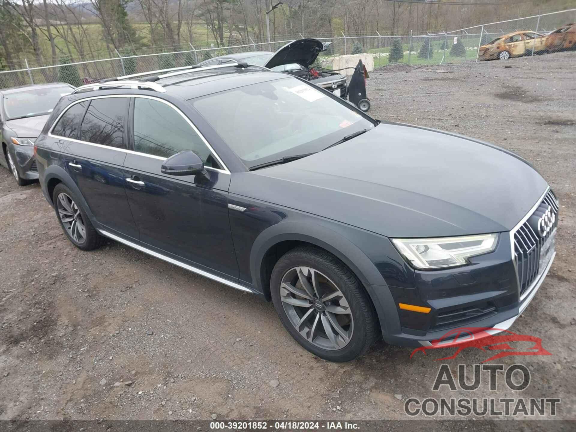 AUDI A4 ALLROAD 2017 - WA18NAF42HA072810