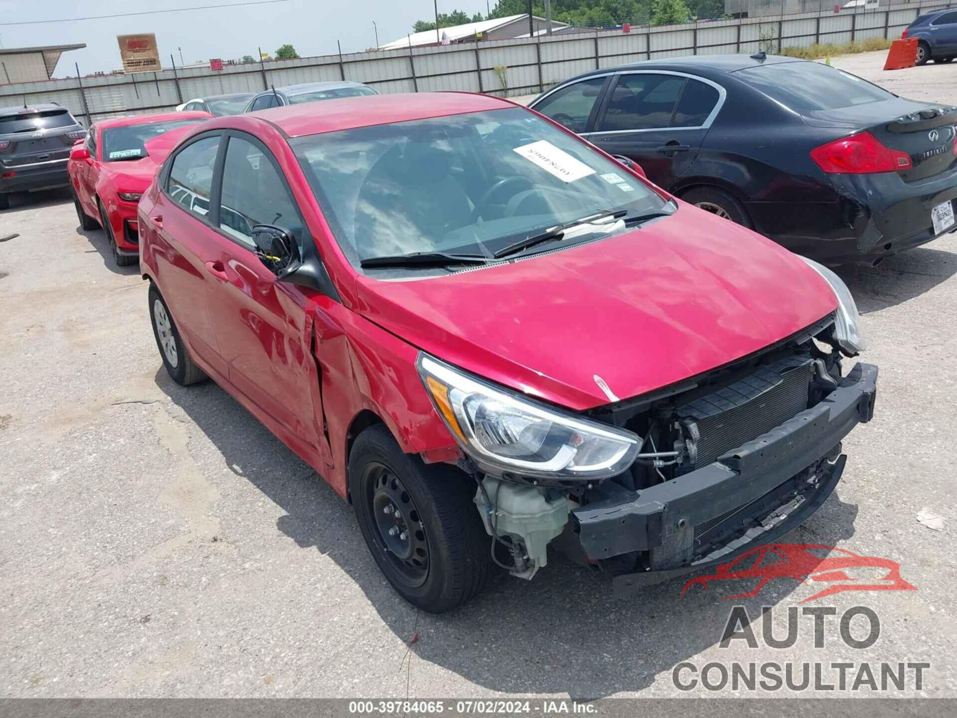 HYUNDAI ACCENT 2017 - KMHCT4AE9HU251587