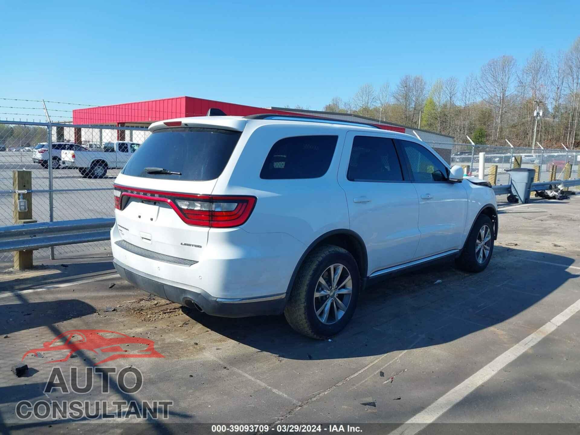 DODGE DURANGO 2016 - 1C4RDJDGXGC308648