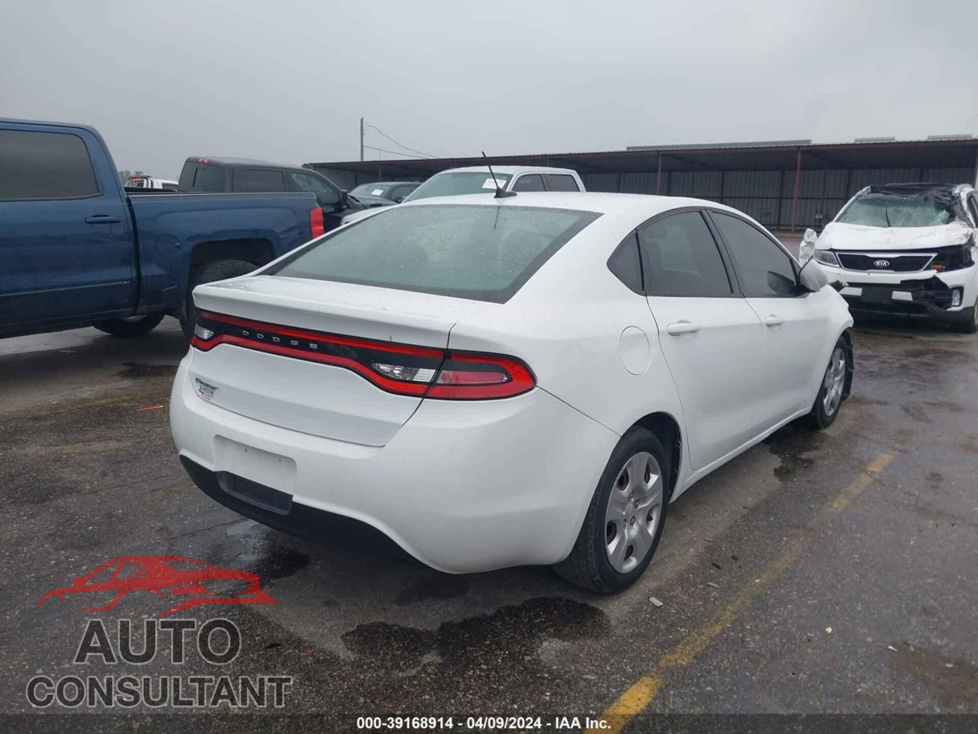 DODGE DART 2016 - 1C3CDFAA5GD508581