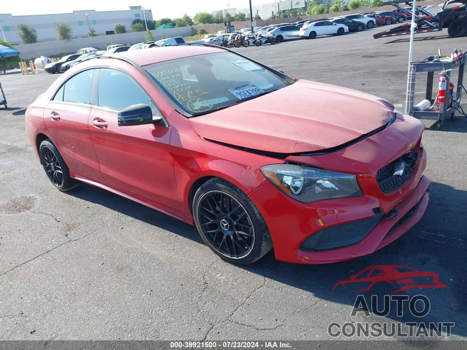 MERCEDES-BENZ CLA 250 2019 - WDDSJ4EB7KN758338