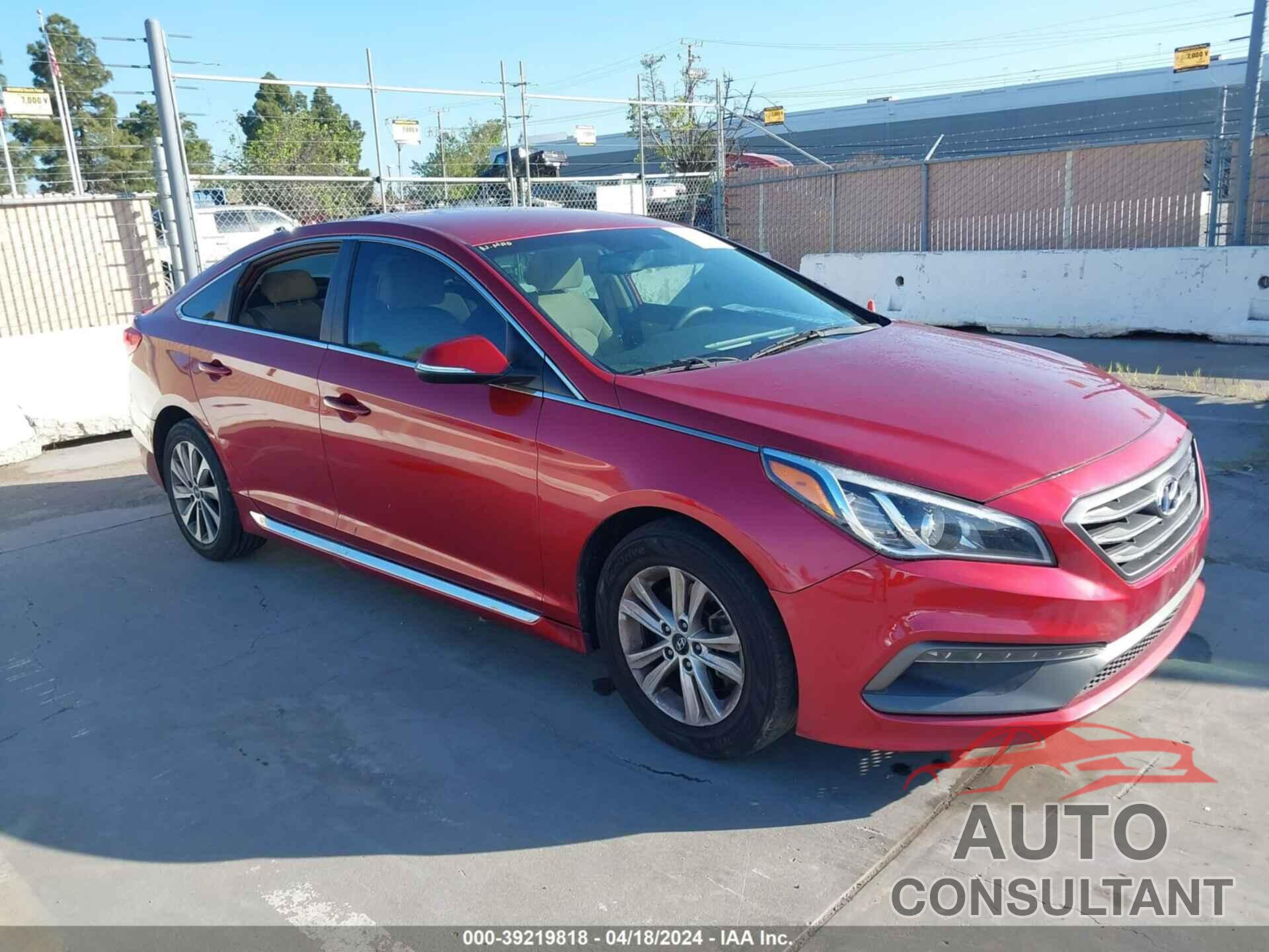 HYUNDAI SONATA 2016 - 5NPE34AF9GH324309
