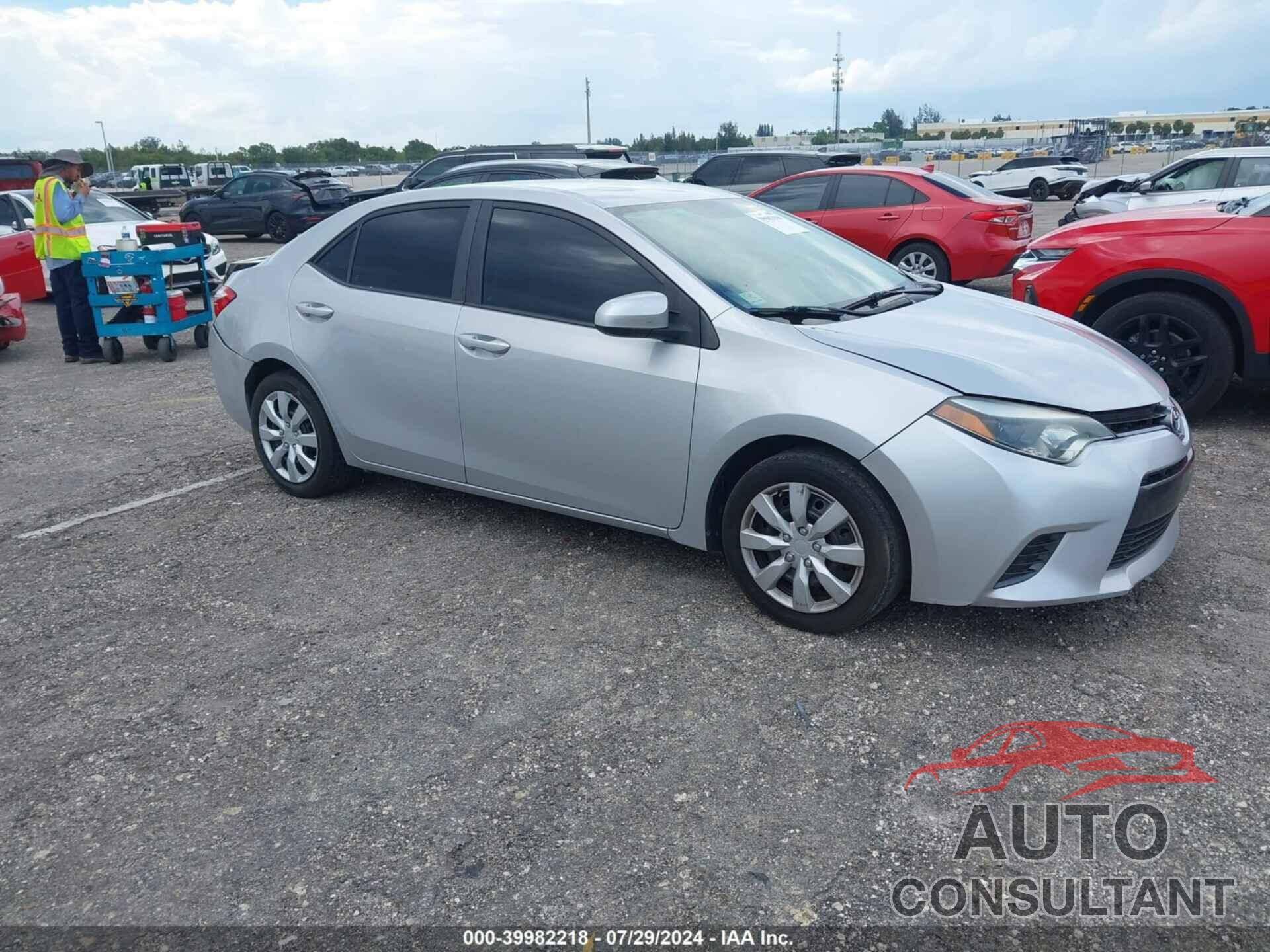 TOYOTA COROLLA 2015 - 2T1BURHE5FC385667