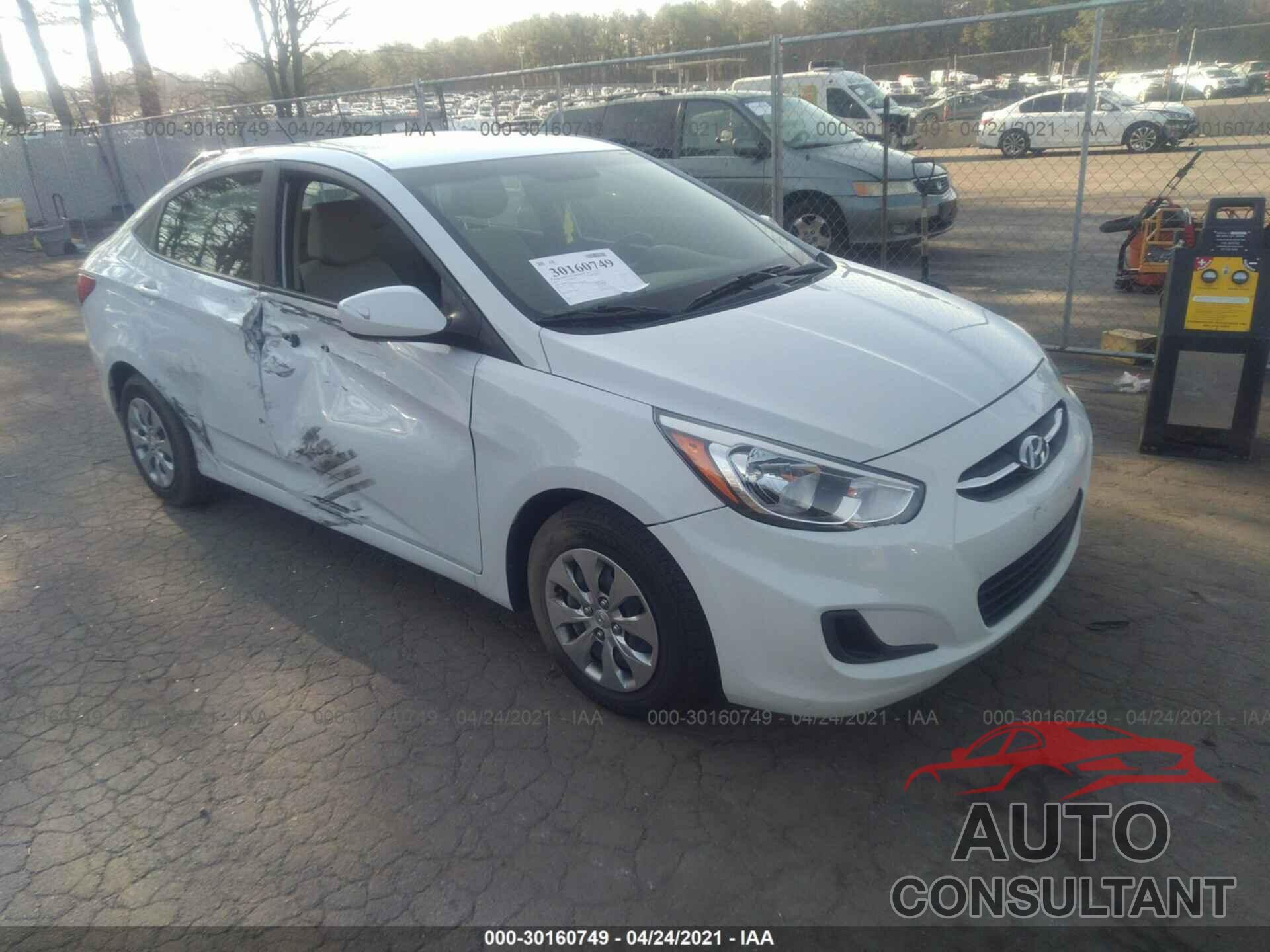 HYUNDAI ACCENT 2017 - KMHCT4AE9HU371244