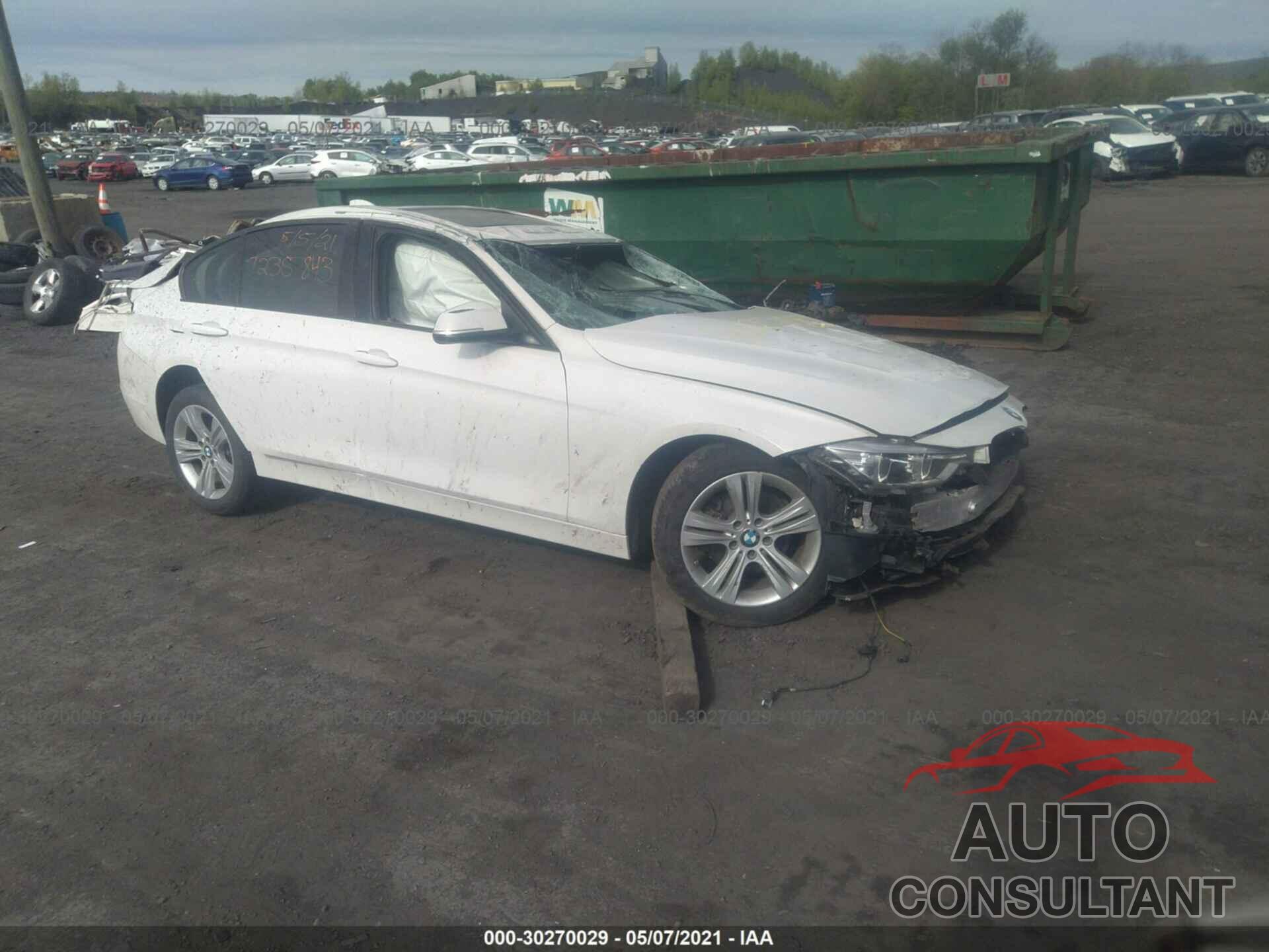BMW 3 SERIES 2016 - WBA8E3G5XGNU03307