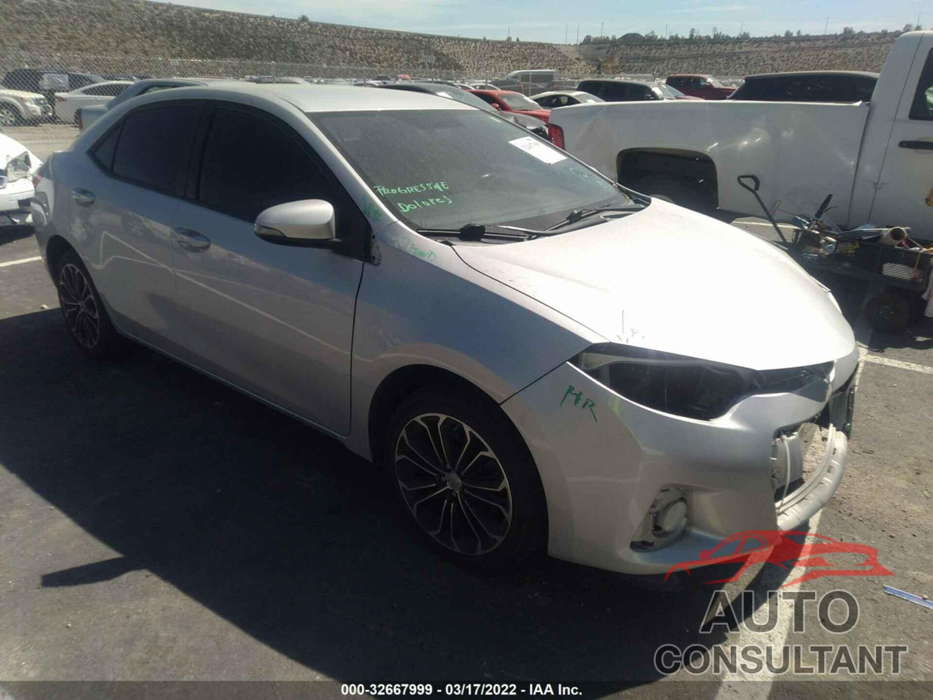 TOYOTA COROLLA 2016 - 5YFBURHE7GP447197