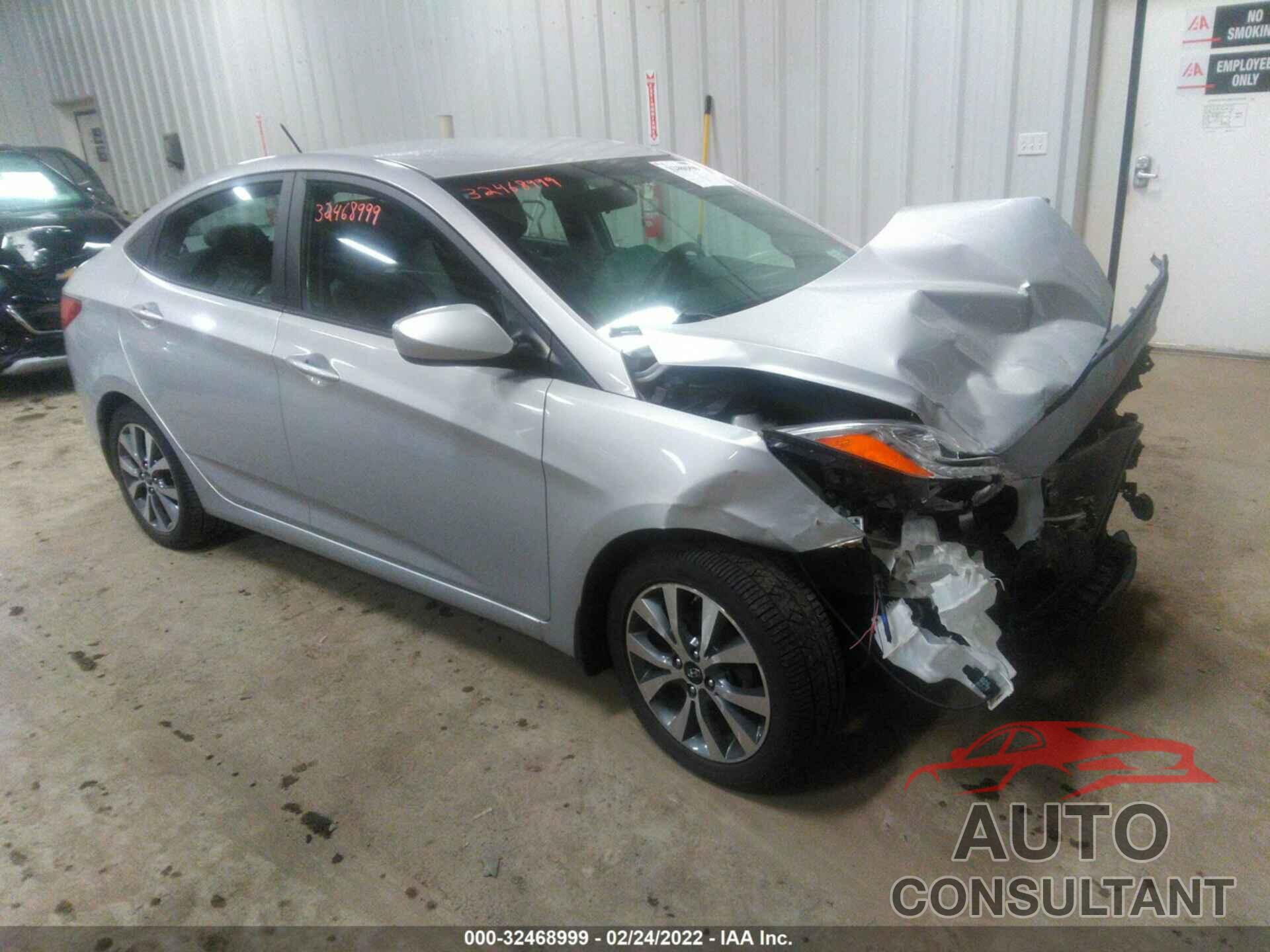 HYUNDAI ACCENT 2016 - KMHCU4AE9GU164722