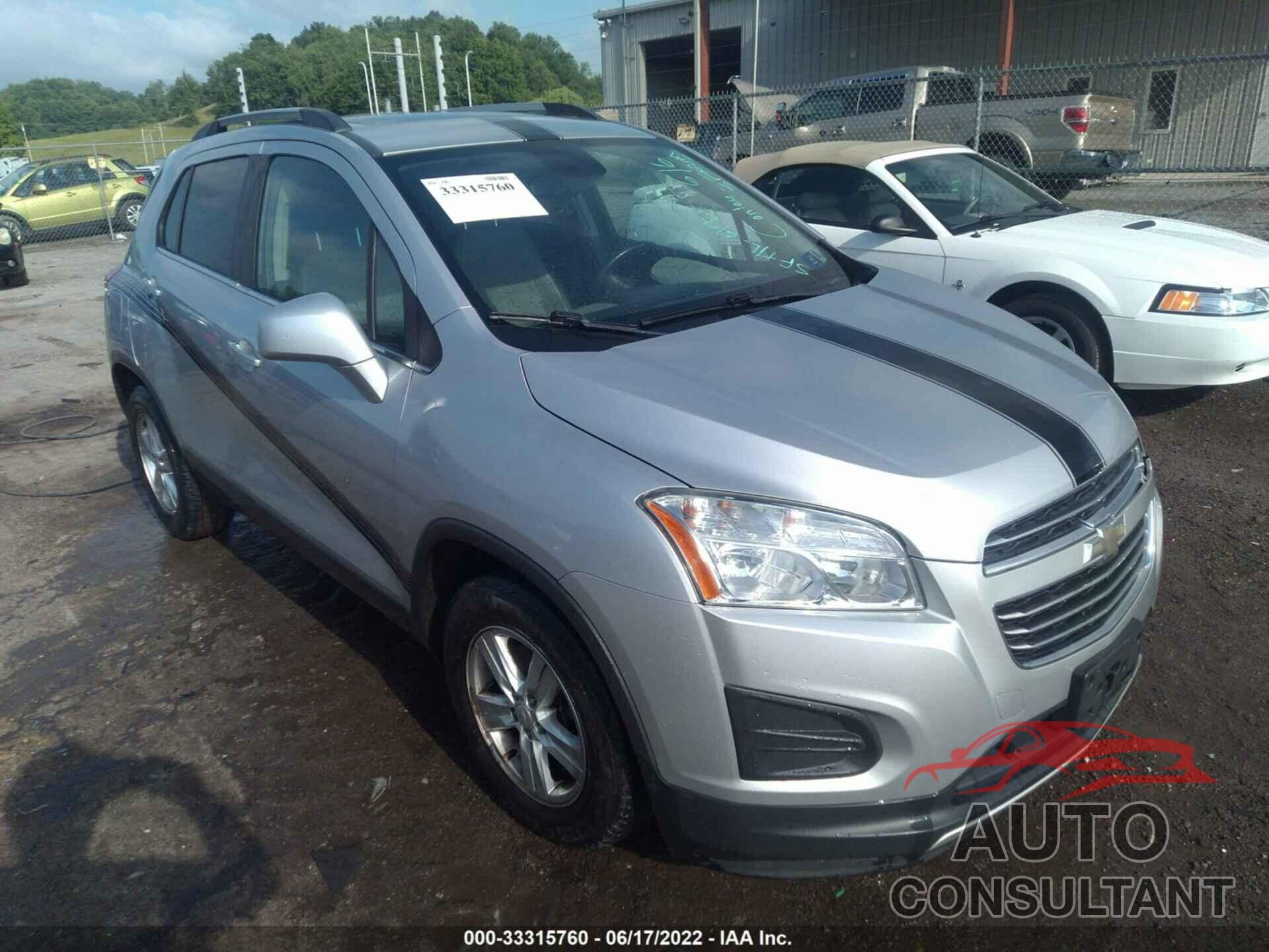 CHEVROLET TRAX 2016 - 3GNCJLSB5GL274079