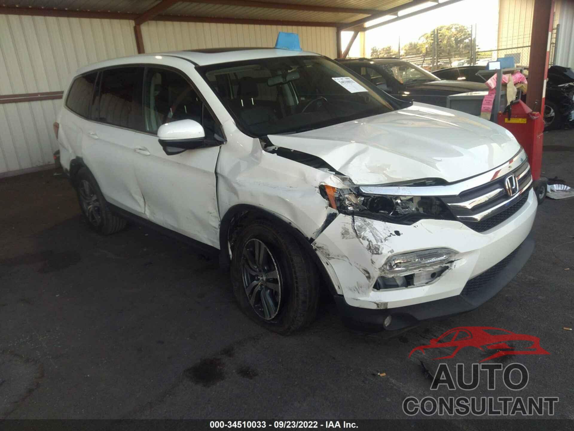 HONDA PILOT 2017 - 5FNYF5H71HB038186