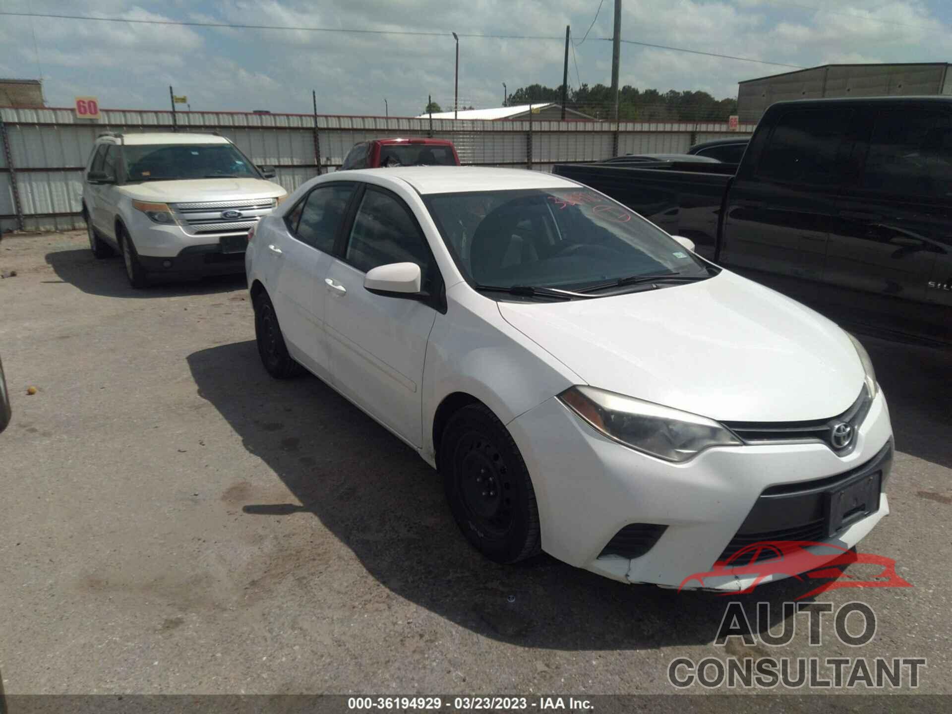 TOYOTA COROLLA 2016 - 2T1BURHE6GC699149