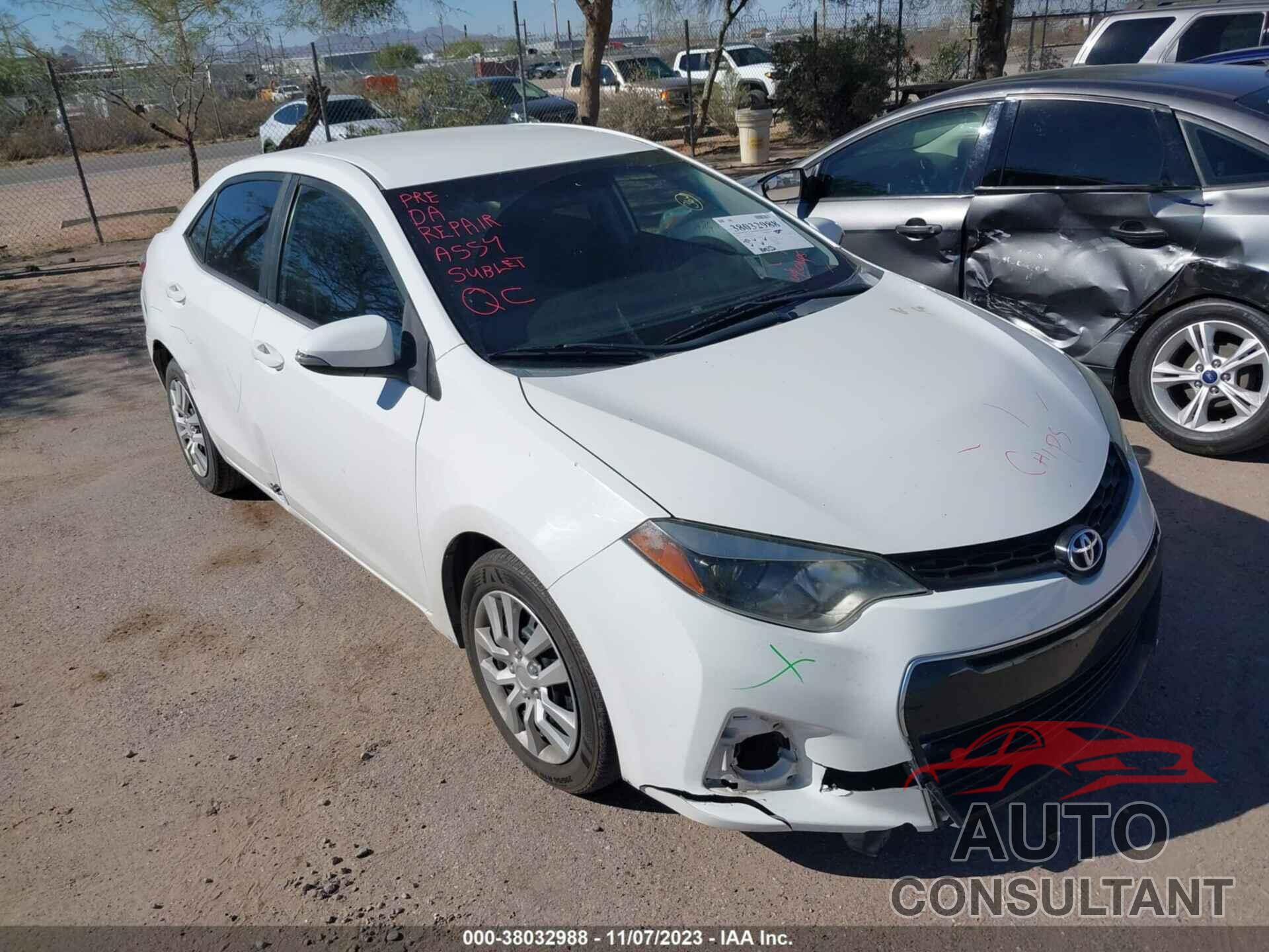 TOYOTA COROLLA 2016 - 2T1BURHE3GC503958