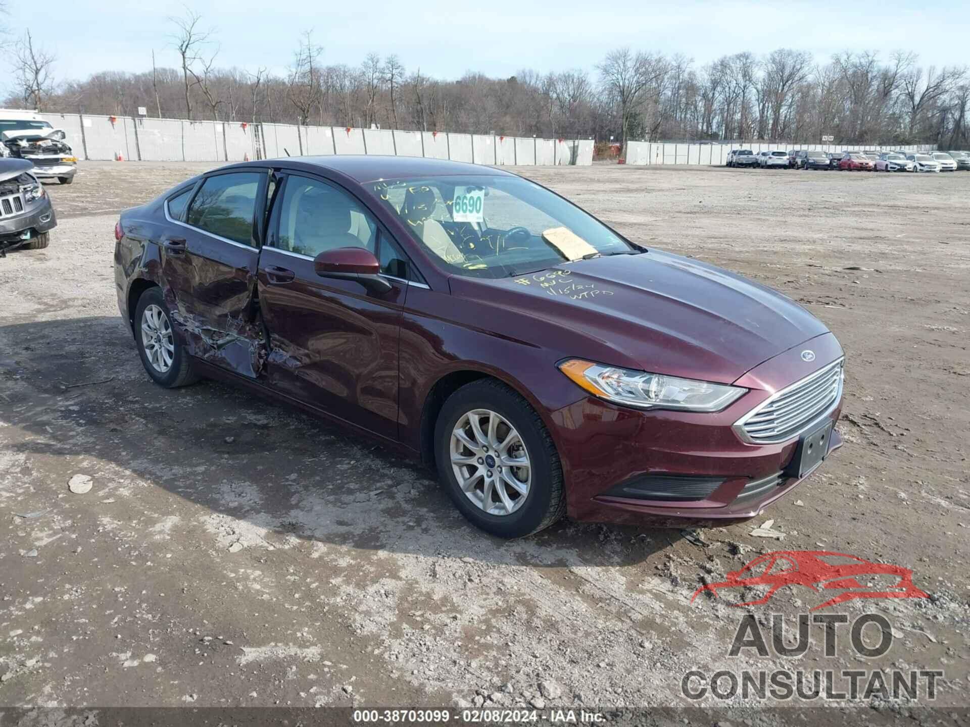 FORD FUSION 2017 - 3FA6P0G7XHR184003