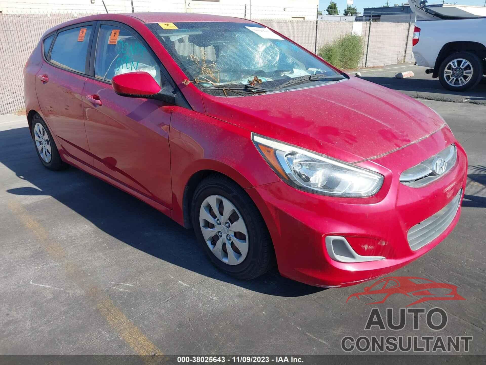 HYUNDAI ACCENT 2016 - KMHCT5AE7GU248143