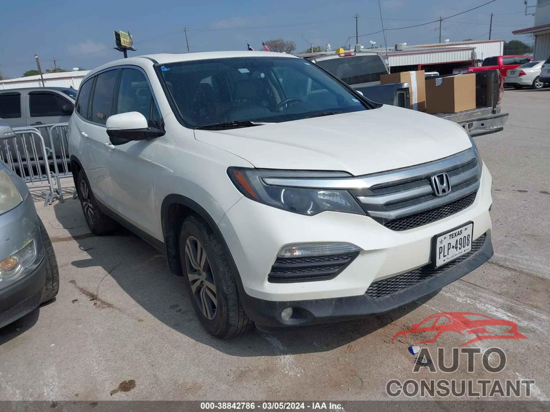 HONDA PILOT 2017 - 5FNYF5H73HB031806