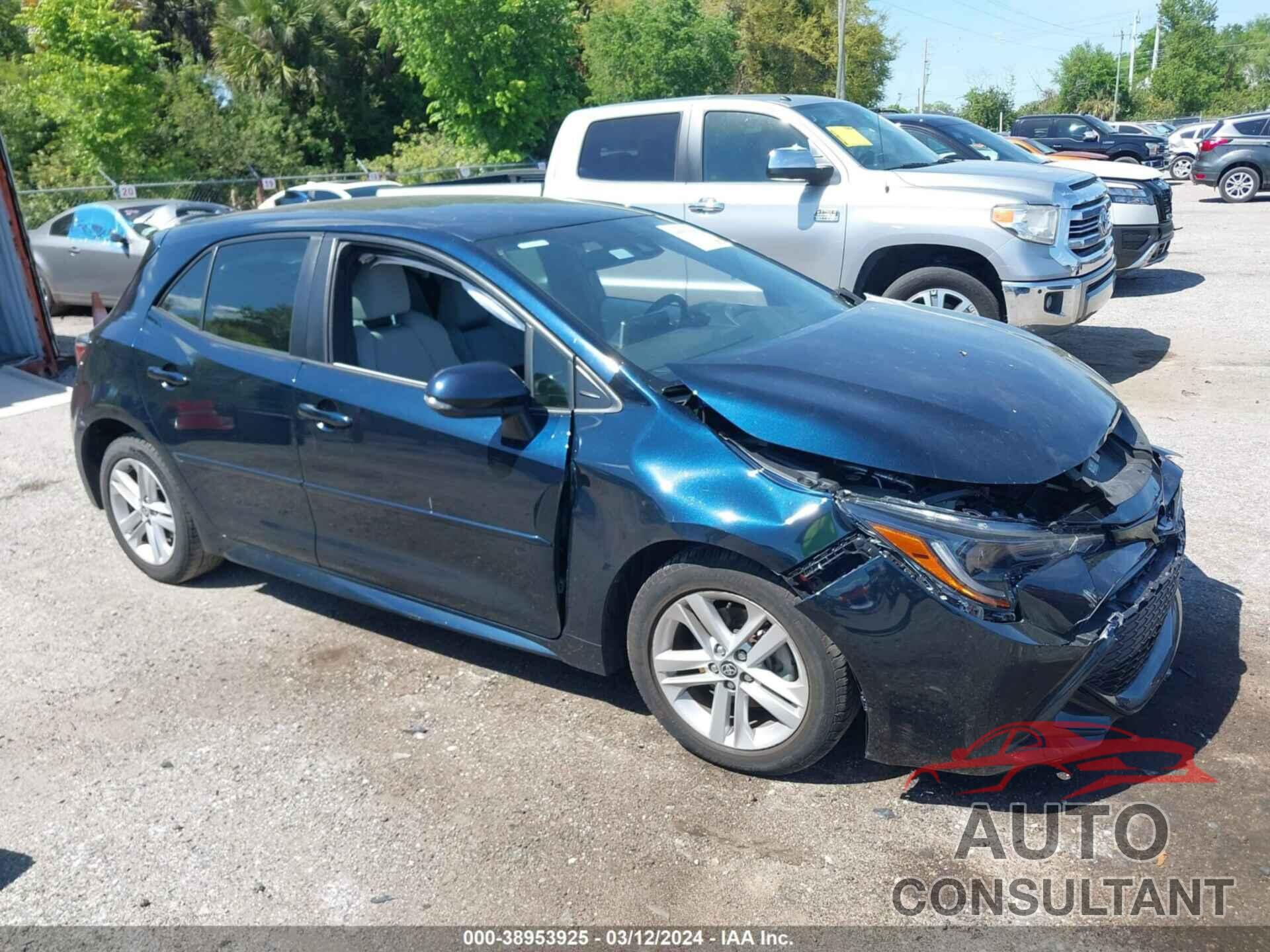 TOYOTA COROLLA 2019 - JTNK4RBE9K3034641