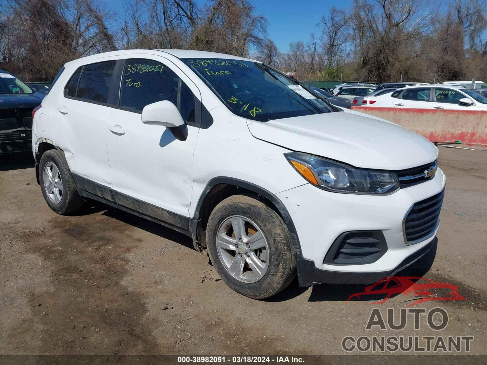 CHEVROLET TRAX 2020 - KL7CJKSB1LB069385