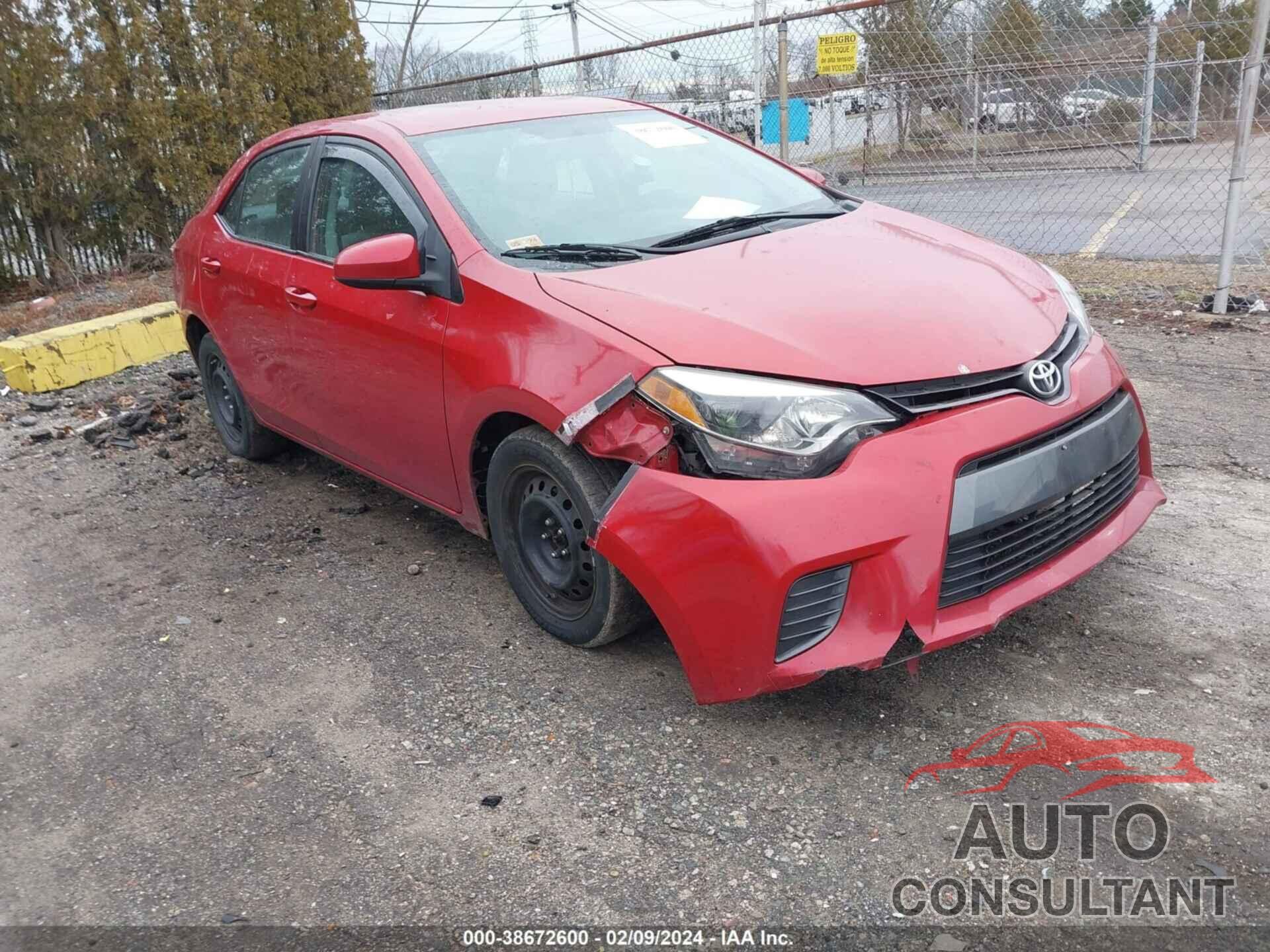 TOYOTA COROLLA 2016 - 2T1BURHE4GC688666