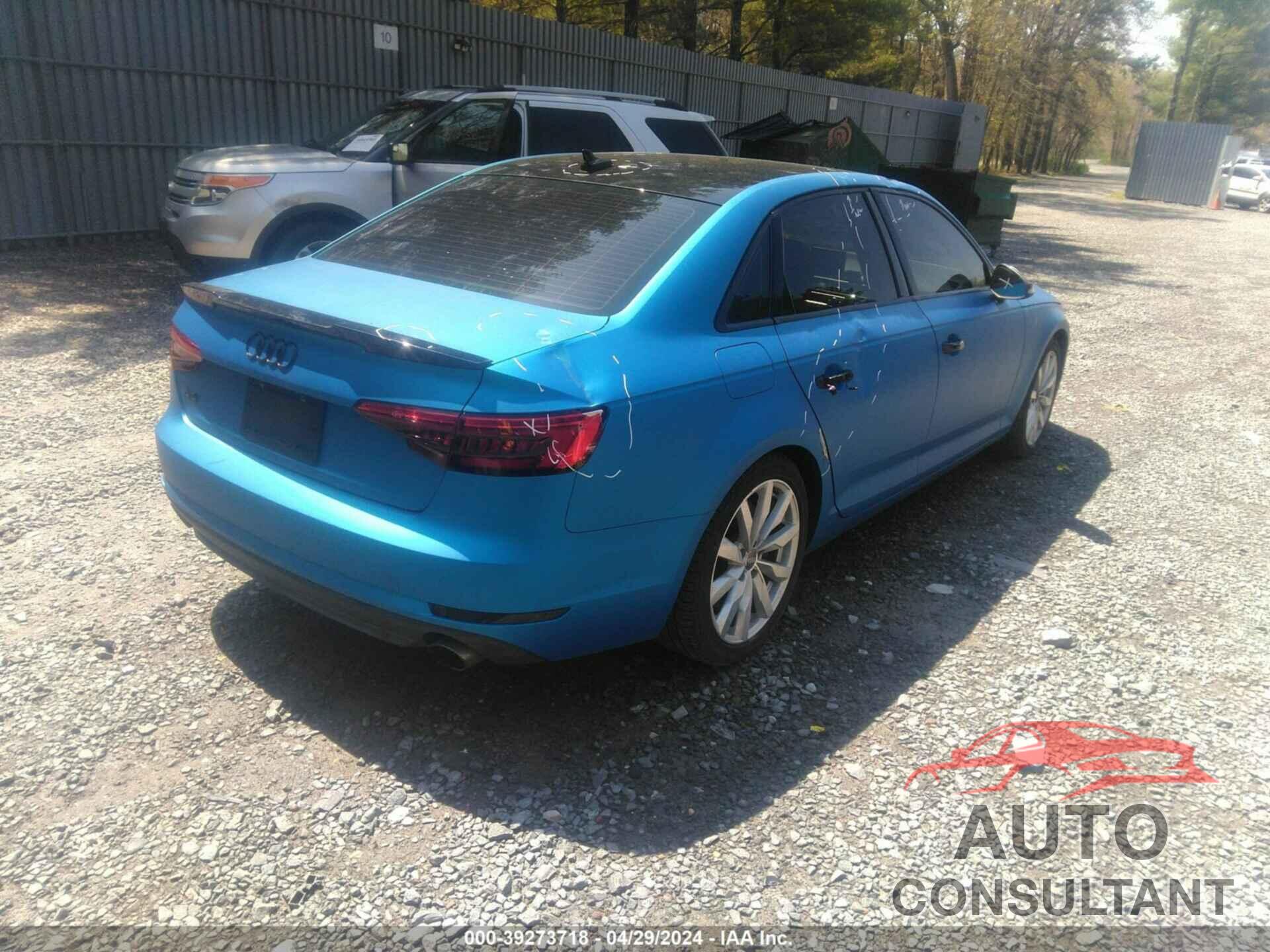 AUDI A4 2017 - WAUGNAF44HN014088