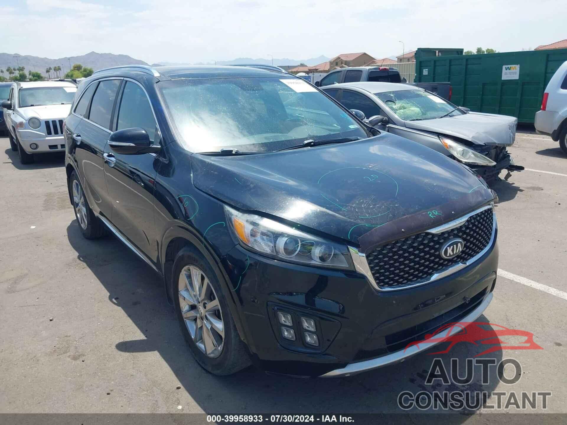 KIA SORENTO 2016 - 5XYPK4A56GG127270