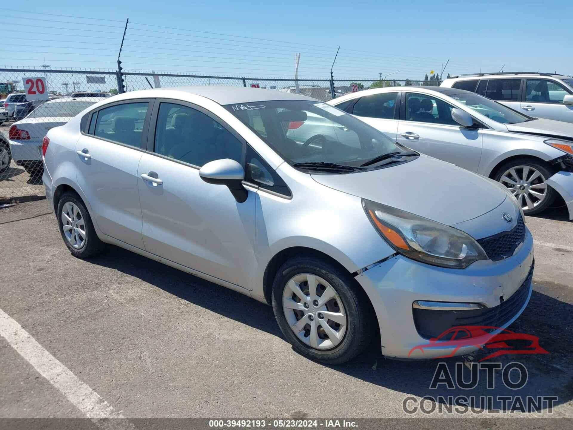 KIA RIO 2016 - KNADM4A31G6691985