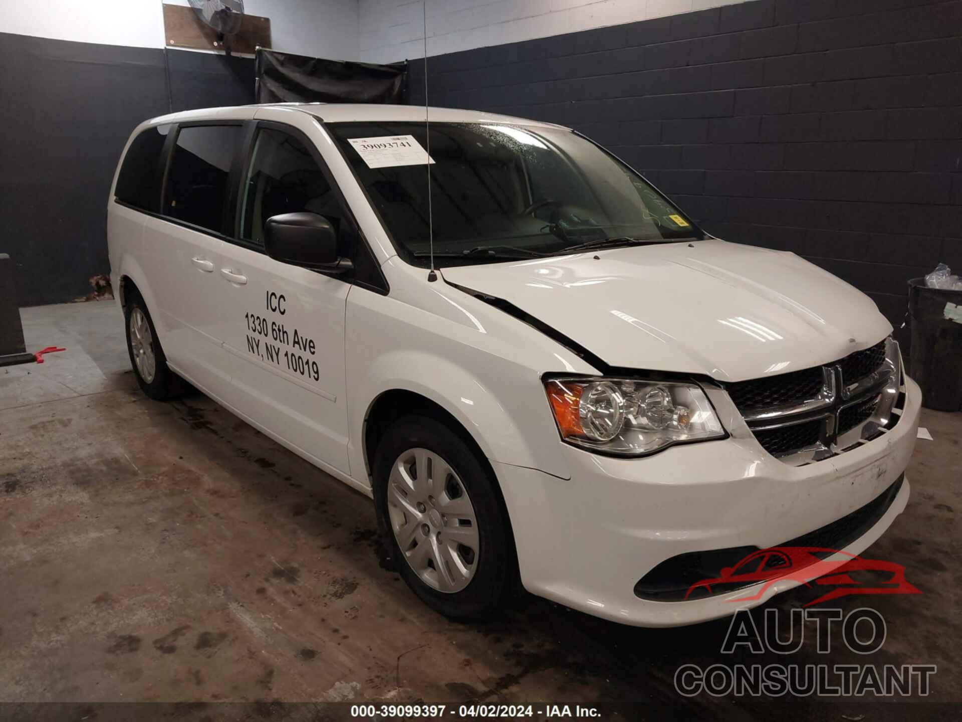 DODGE GRAND CARAVAN 2017 - 2C4RDGBG6HR555468