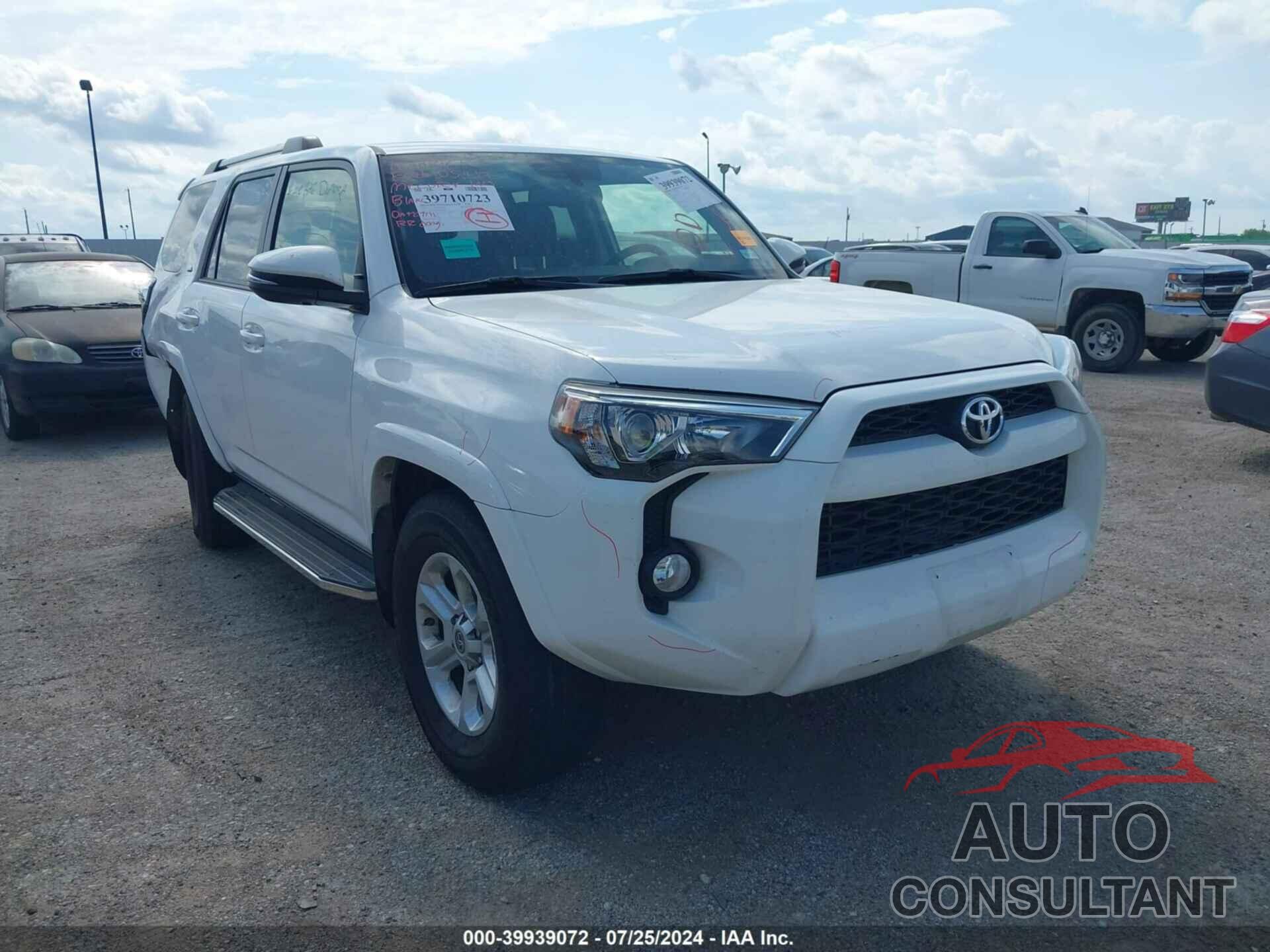 TOYOTA 4RUNNER 2019 - JTEZU5JR7K5191858