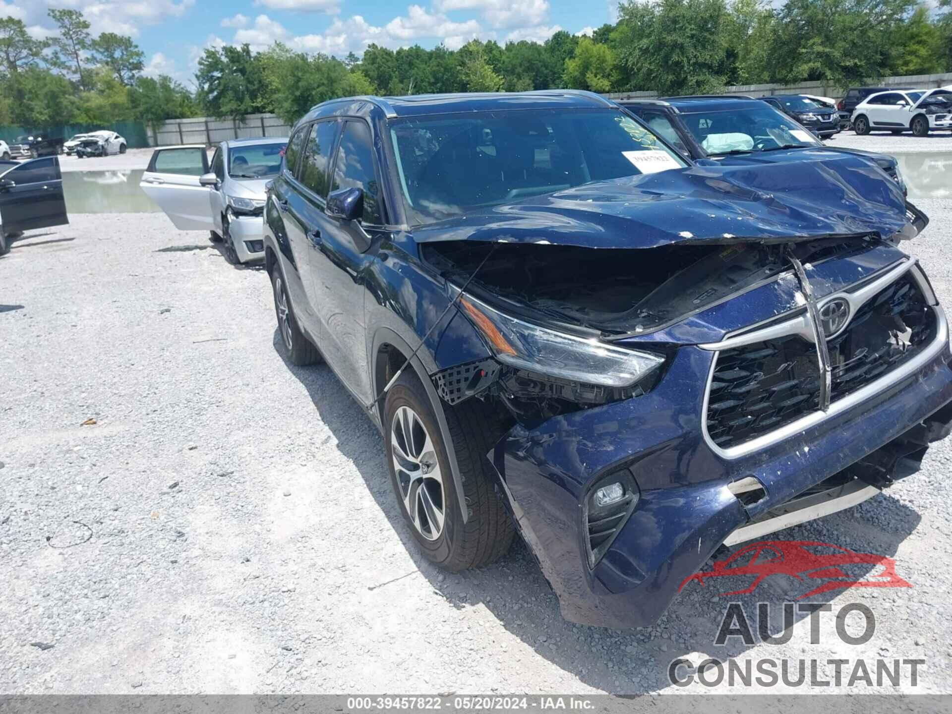 TOYOTA HIGHLANDER 2021 - 5TDHZRAH3MS076400