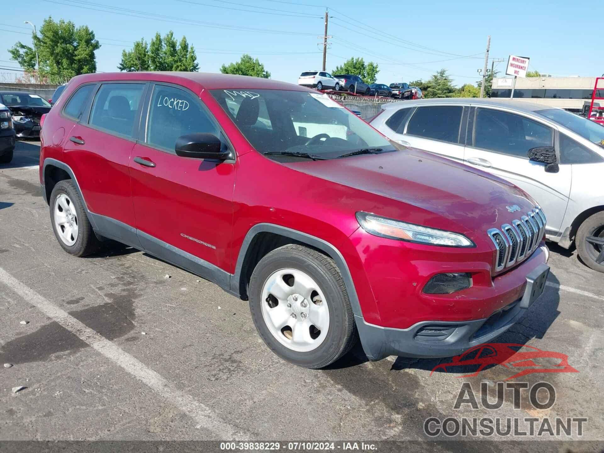 JEEP CHEROKEE 2016 - 1C4PJLAB3GW207728