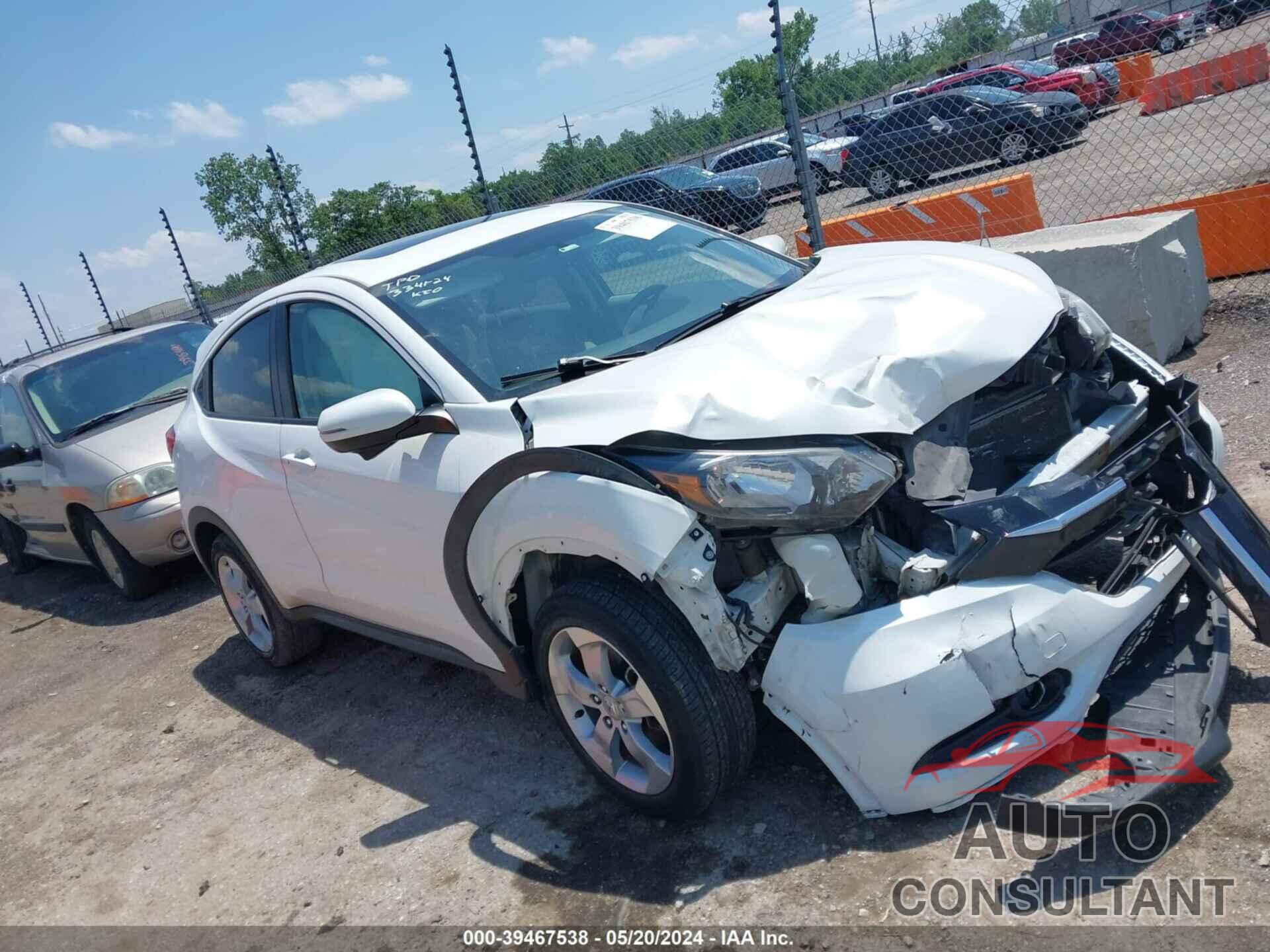 HONDA HR-V 2016 - 3CZRU5H54GM712991
