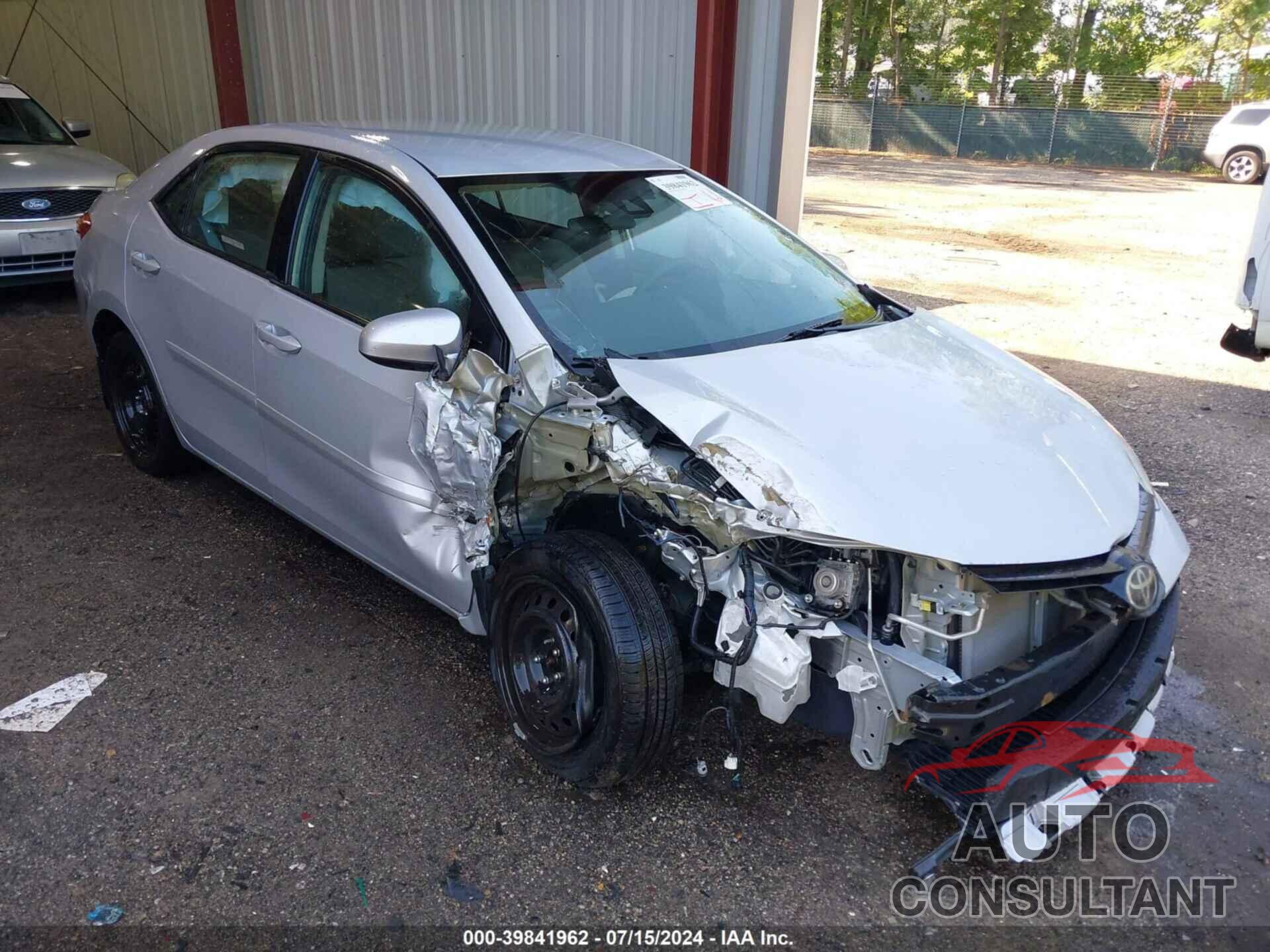 TOYOTA COROLLA 2017 - 2T1BURHE1HC774955