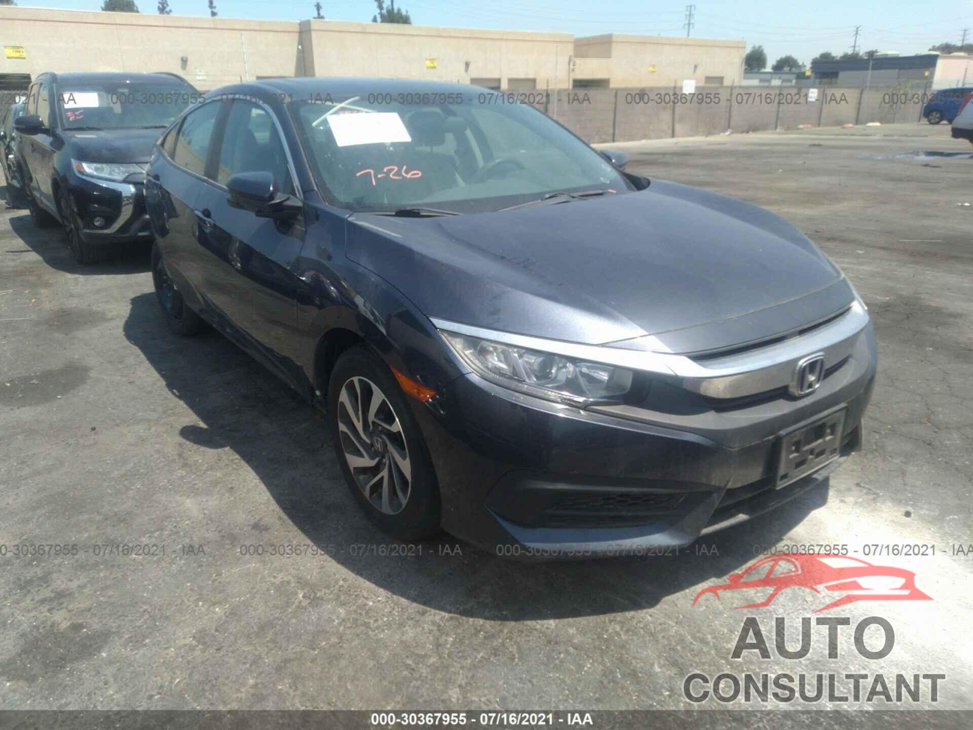 HONDA CIVIC SEDAN 2016 - 19XFC2F73GE205783