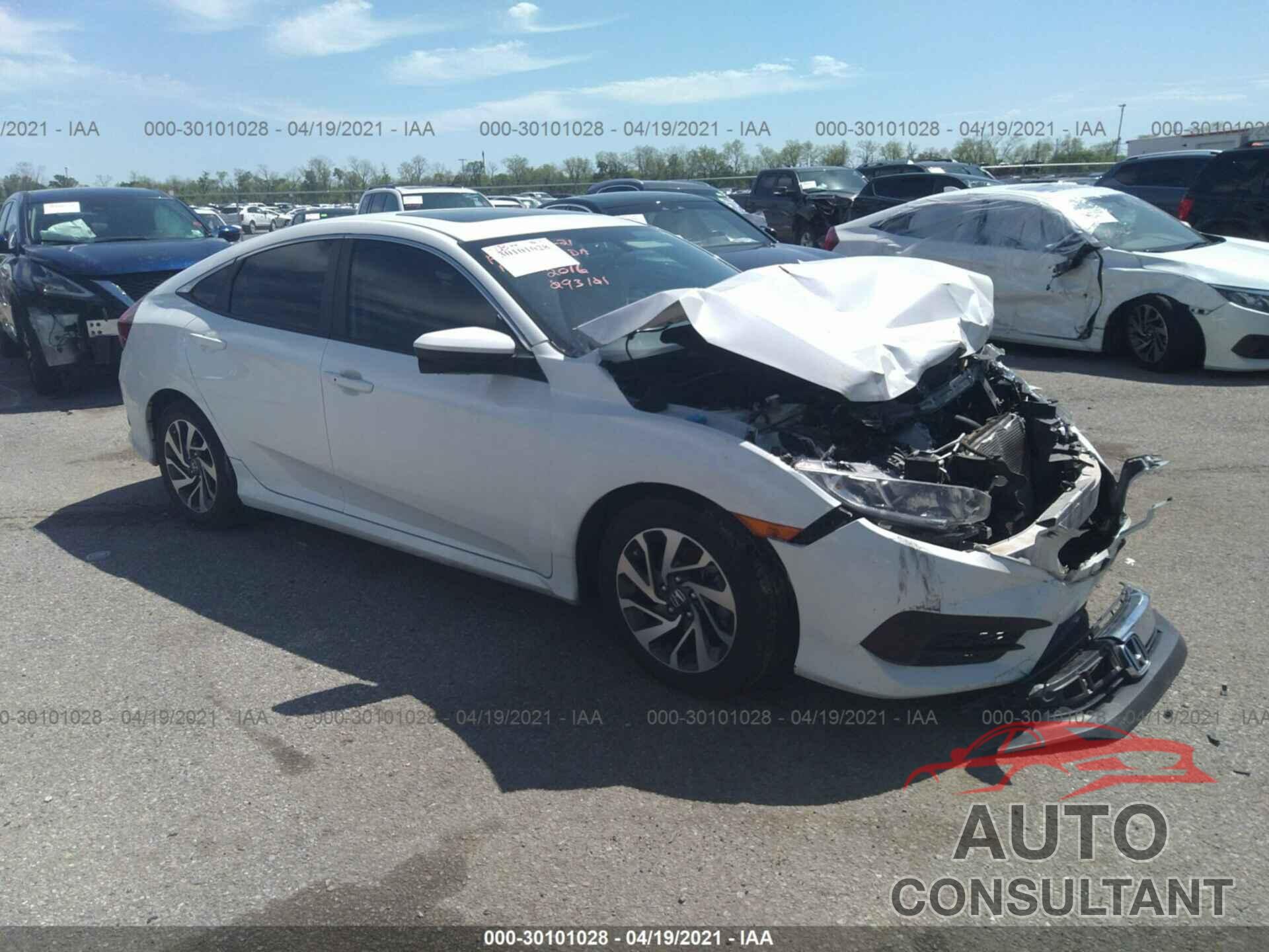 HONDA CIVIC SEDAN 2016 - 19XFC2F73GE093101