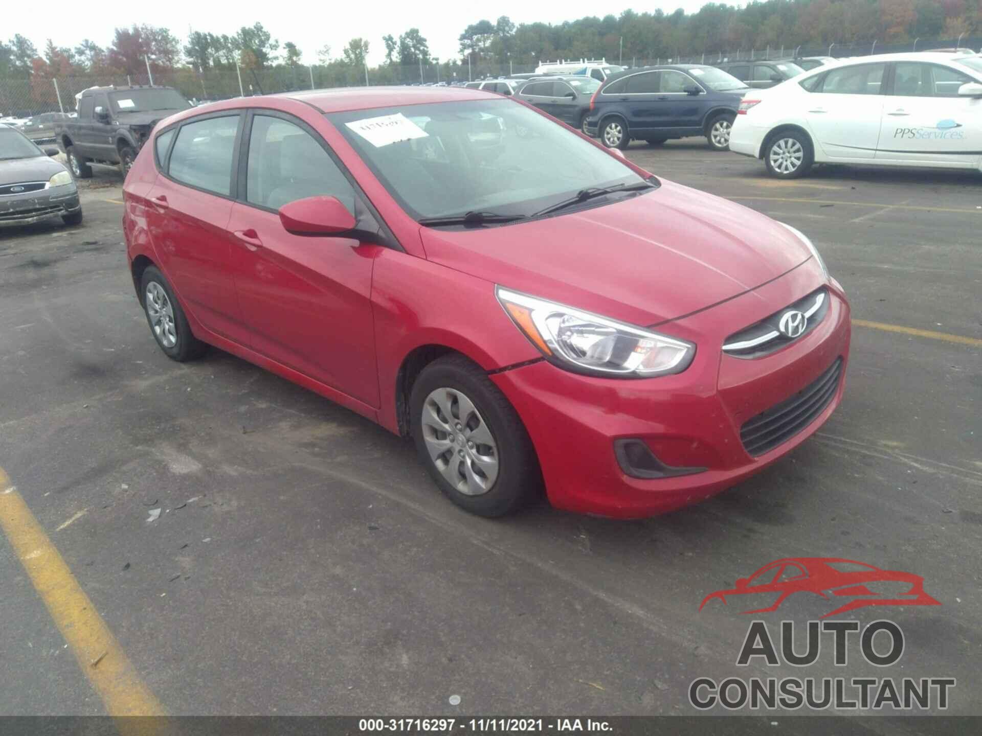 HYUNDAI ACCENT 2017 - KMHCT5AE8HU319951