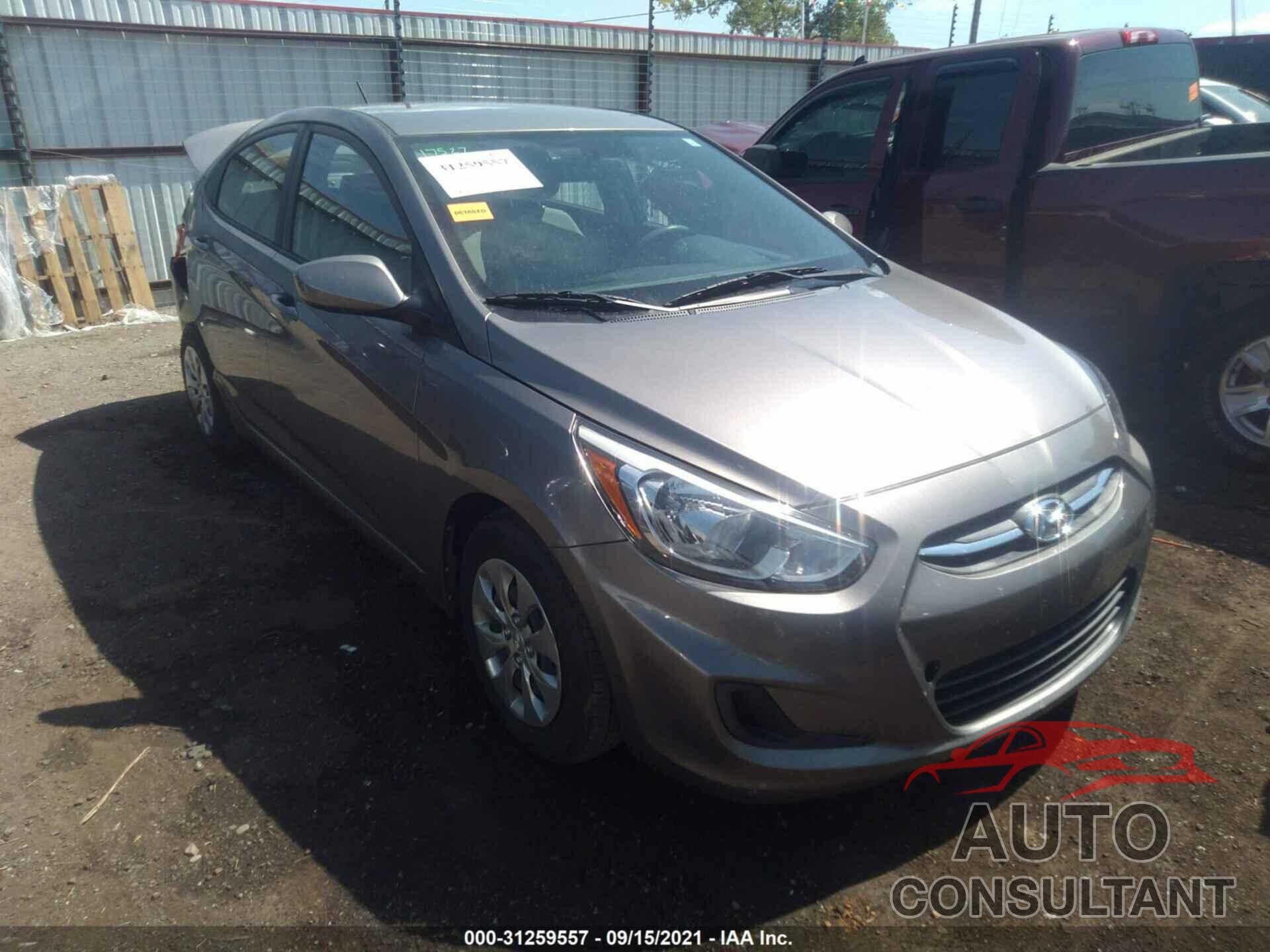 HYUNDAI ACCENT 2017 - KMHCT4AE7HU369542
