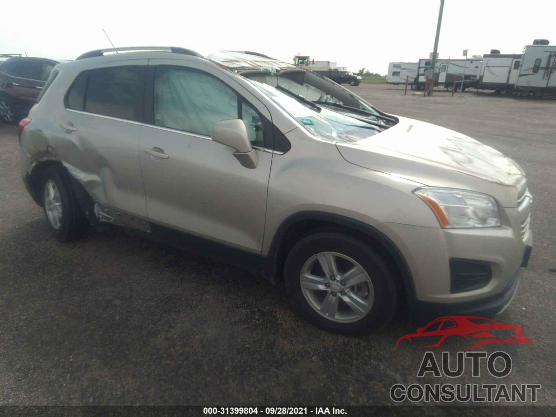 CHEVROLET TRAX 2016 - 3GNCJLSB0GL123280