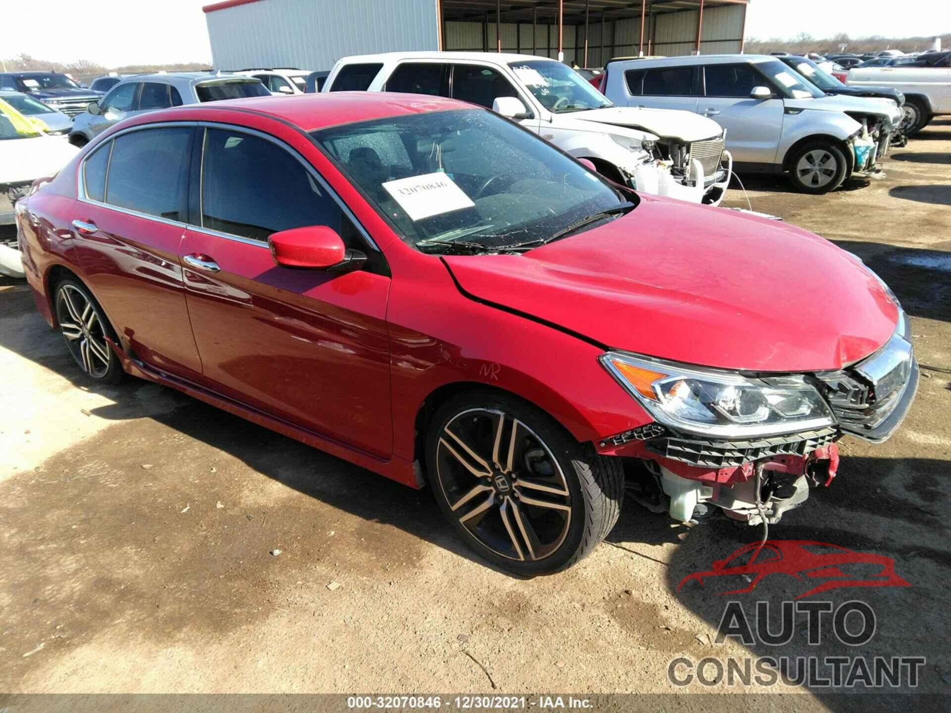 HONDA ACCORD SEDAN 2016 - 1HGCR2F58GA185096