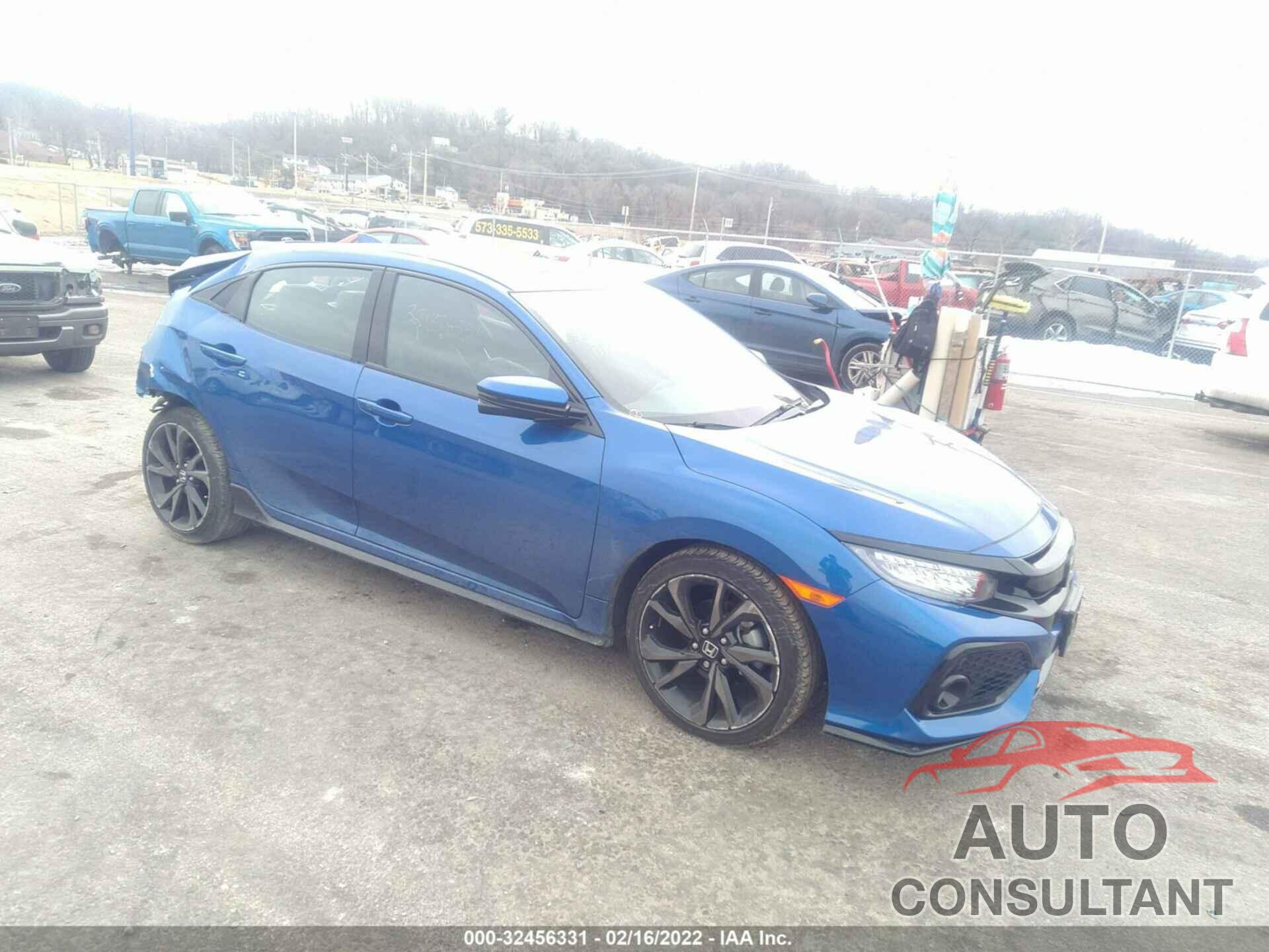 HONDA CIVIC HATCHBACK 2018 - SHHFK7H98JU223744