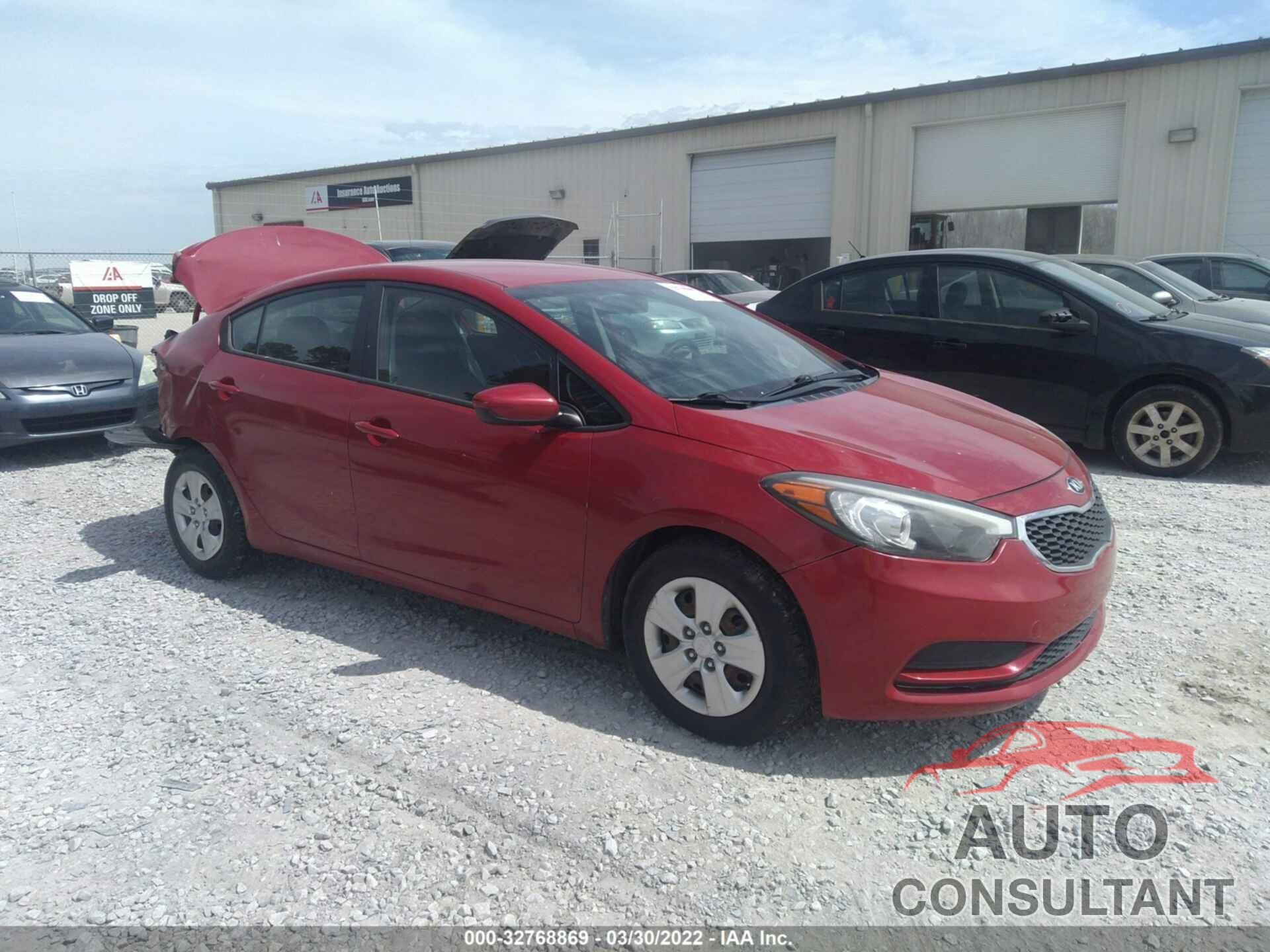 KIA FORTE 2016 - KNAFK4A6XG5573562