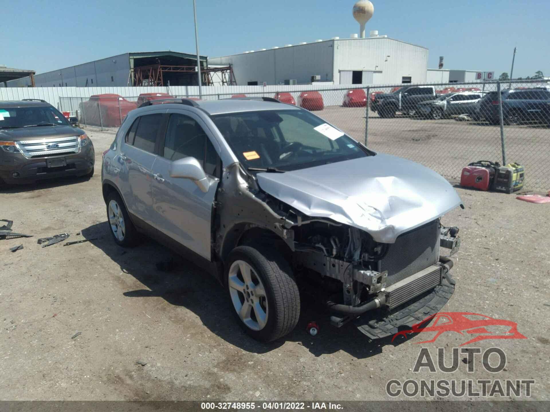 CHEVROLET TRAX 2016 - 3GNCJMSB5GL165370